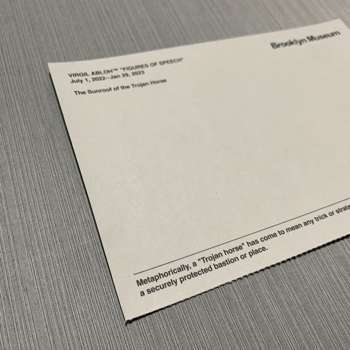 Virgil Abloh Virgil Abloh Postcard “Abloh” Size ONE SIZE - 10 Thumbnail