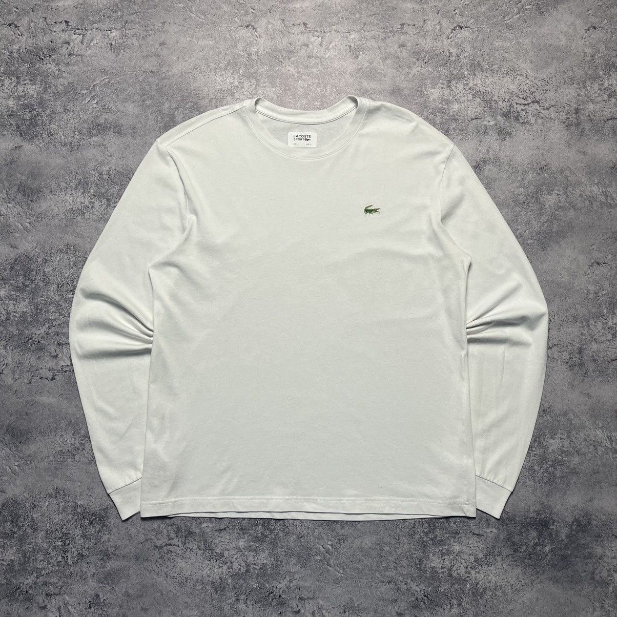 Lacoste Lacoste Sport White Longsleeve Luxury Streetwear Y2K Size US L / EU 52-54 / 3 - 1 Thumbnail