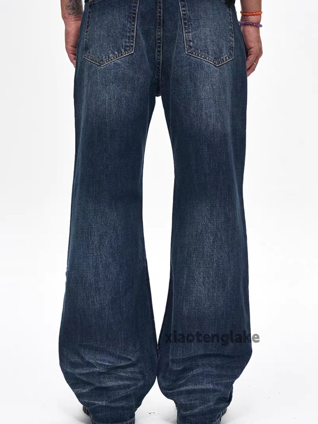 Jean Washed faded cleanfit yuppie y2k loose hiphop jeans Size US 30 / EU 46 - 4 Thumbnail