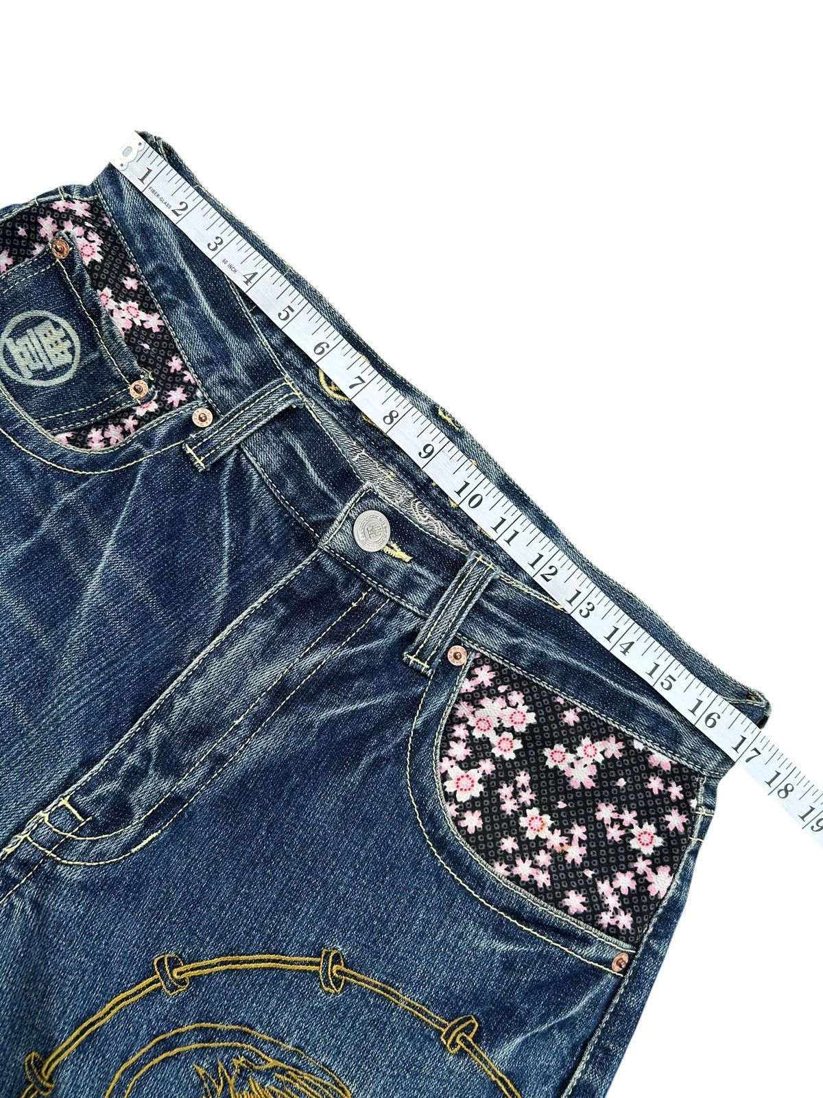 Kapital Karakuri Tamashii Inspired Japanese Distressed Denim Jeans Size US 34 / EU 50 - 17 Thumbnail
