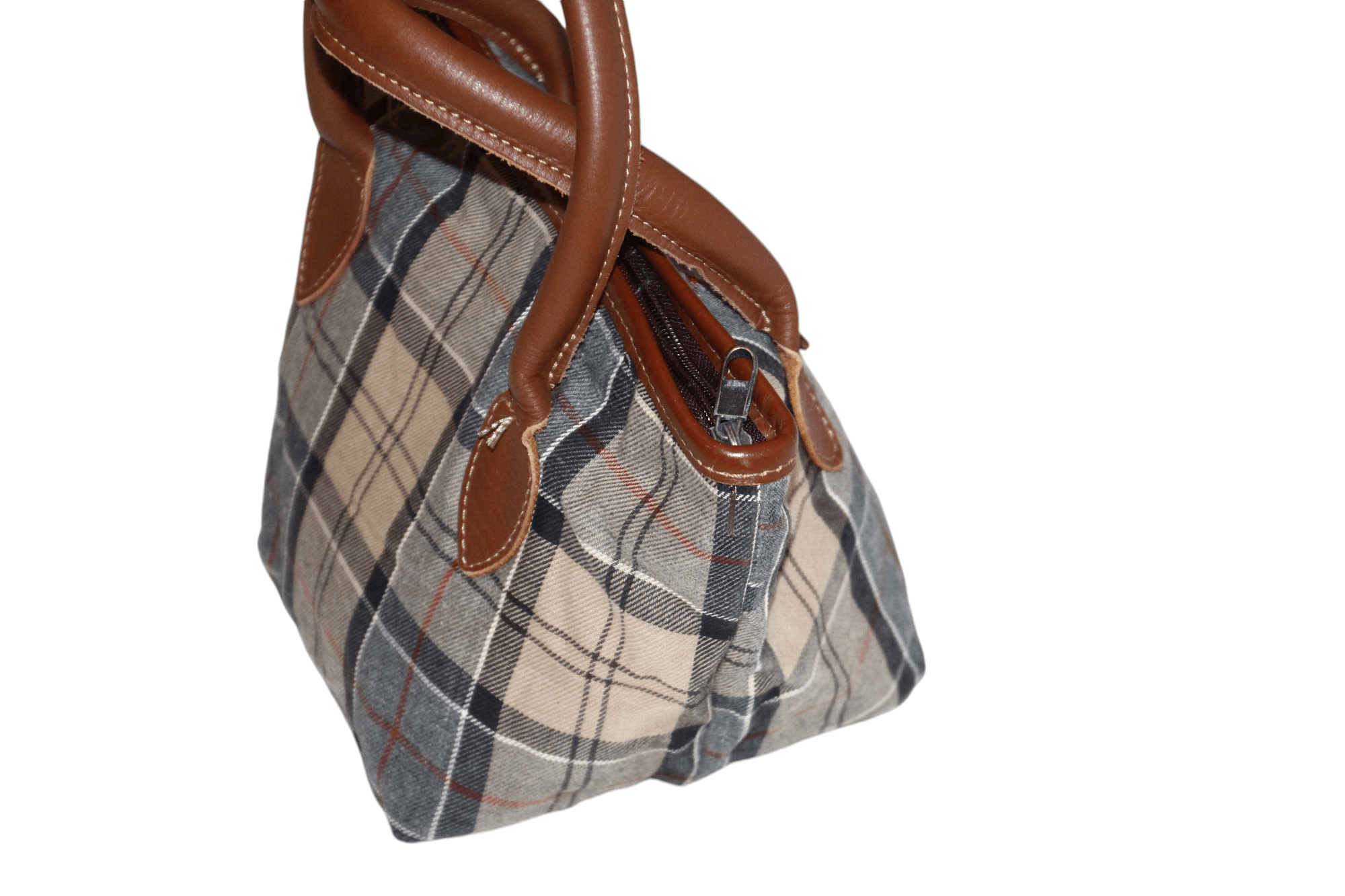Barbour VTG Barbour Tartan Cartridge Tote Canvas Mini Handbag Size ONE SIZE - 5 Thumbnail