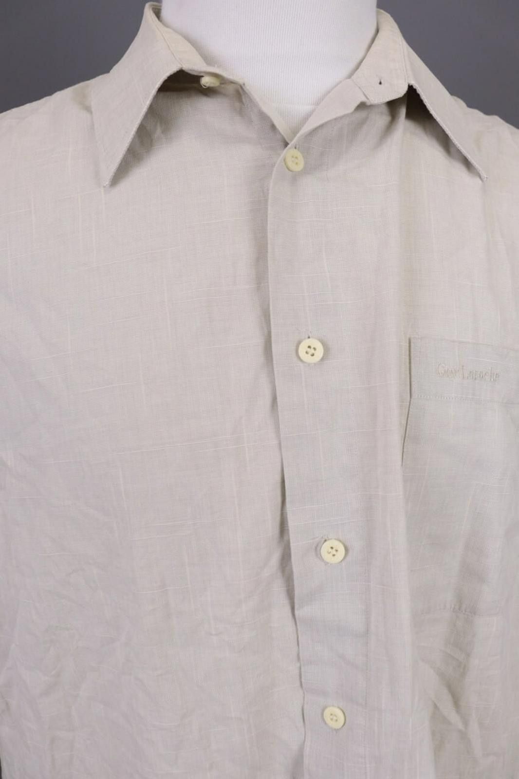 Guy Laroche Vintage Guy Laroche Paris Beige Button Down Shirt Size 44 Size US M / EU 48-50 / 2 - 5 Thumbnail