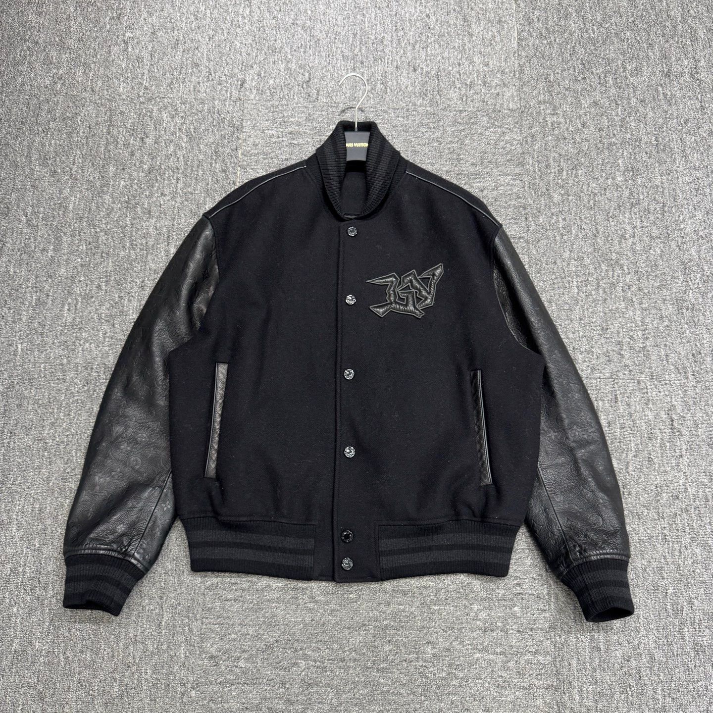 Louis Vuitton LV Embossed Monogram Paneled Baseball Jacket Size US M / EU 48-50 / 2 - 1 Thumbnail