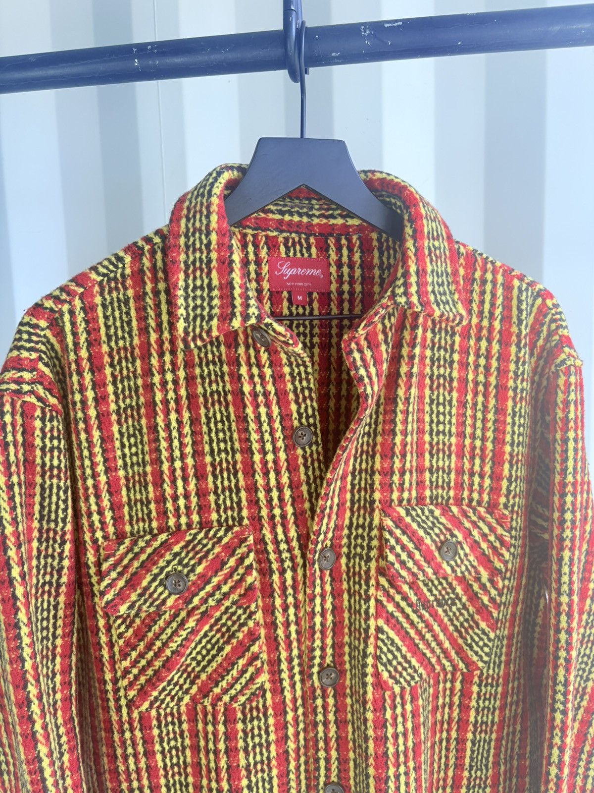Supreme Supreme Heavy Flannel Yellow Size US M / EU 48-50 / 2 - 2 Thumbnail