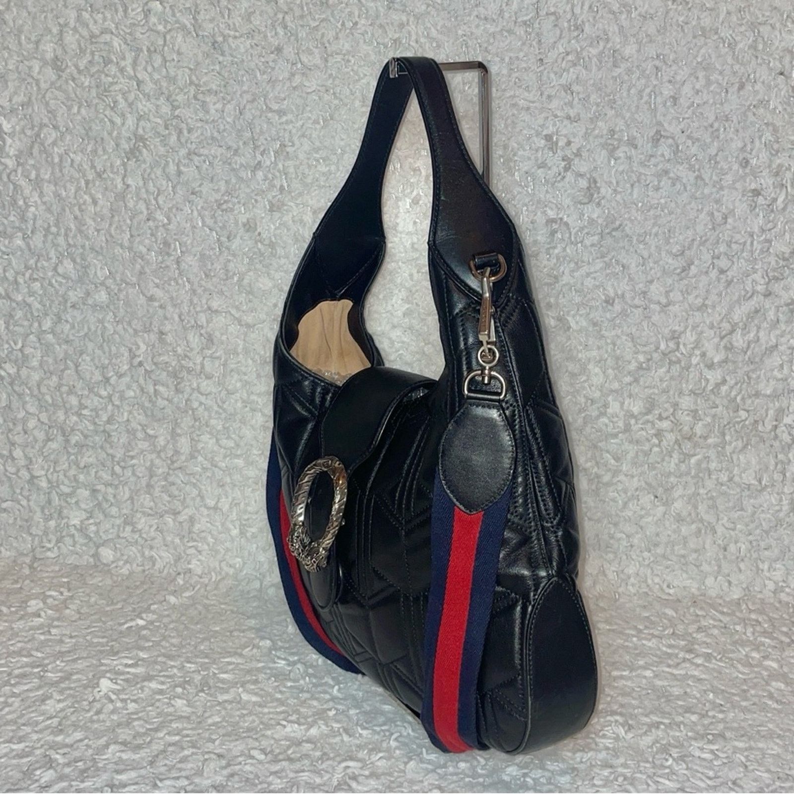 Gucci Gucci Dionysus Medium Hobo Black Tiger Clasp 446687 Size ONE SIZE - 7 Thumbnail