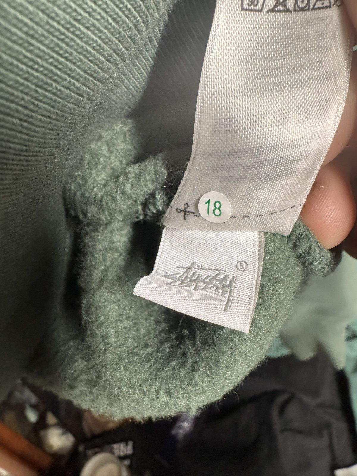 Stussy Stussy overlock Varsity raglan crew pine green Size US L / EU 52-54 / 3 - 5 Thumbnail