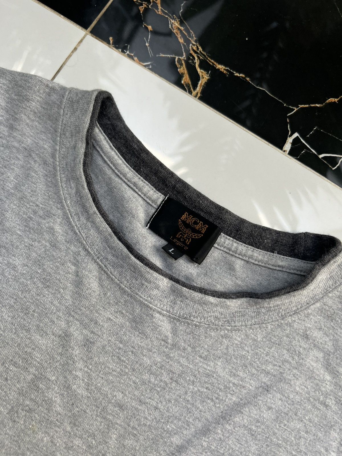 MCM × Vintage 90's MCM LEGERE RETRO POCKET LOGO Y2K TEE AVANT-GARDE Size US L / EU 52-54 / 3 - 3 Thumbnail
