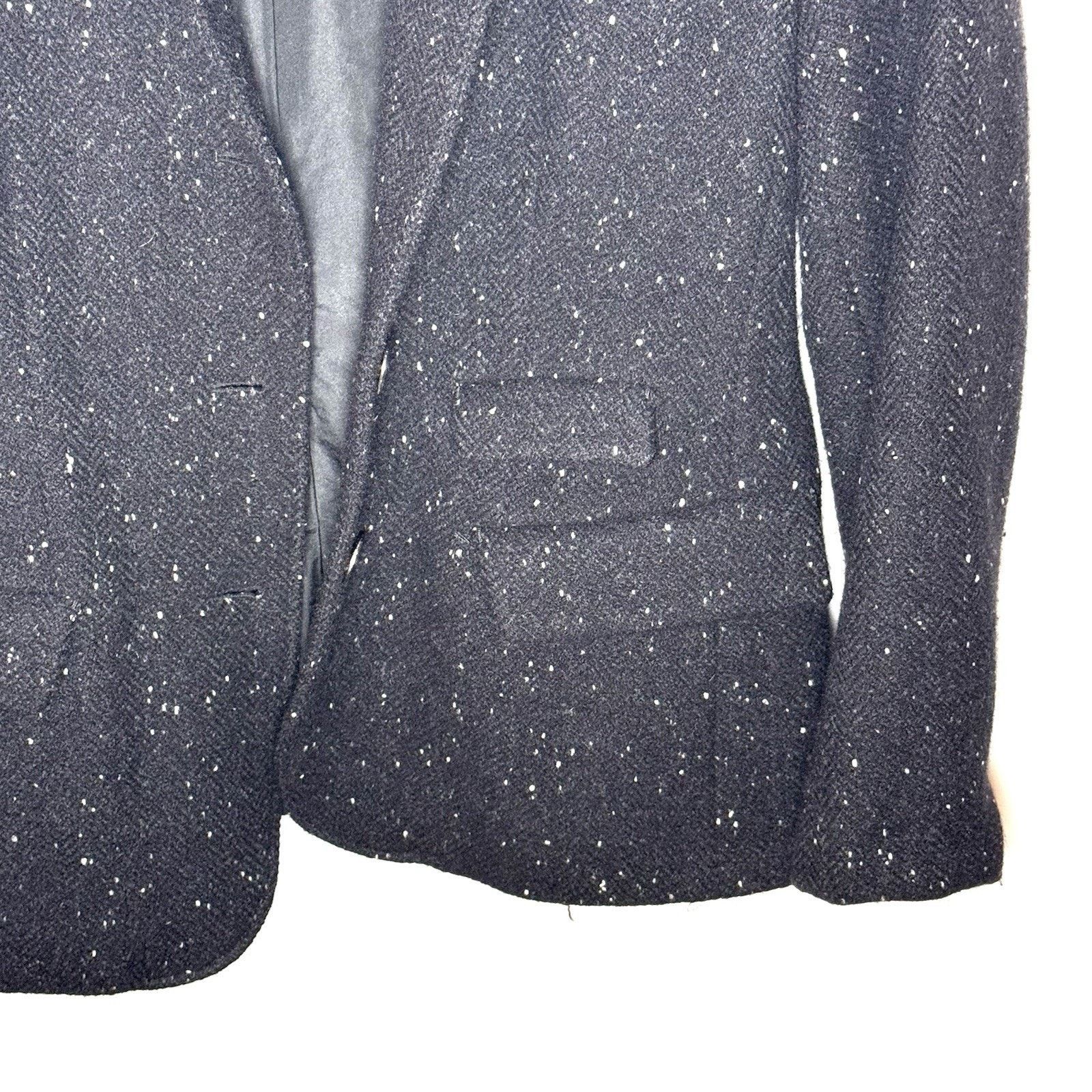 Jil Sander VTG Jil Sander Black Speckled Wool Blazer Jacket Late 90s S Size S / US 4 / IT 40 - 6 Thumbnail