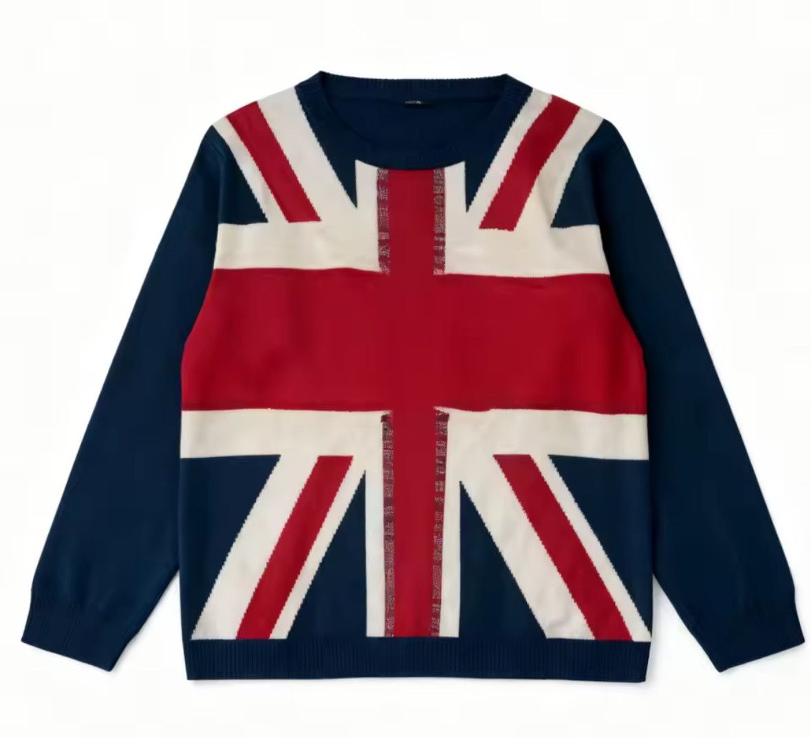 Japanese Brand Street Y2K Cross Flag Retro Inspired Warm Sweater Knitwear Size US L / EU 52-54 / 3 - 1 Thumbnail