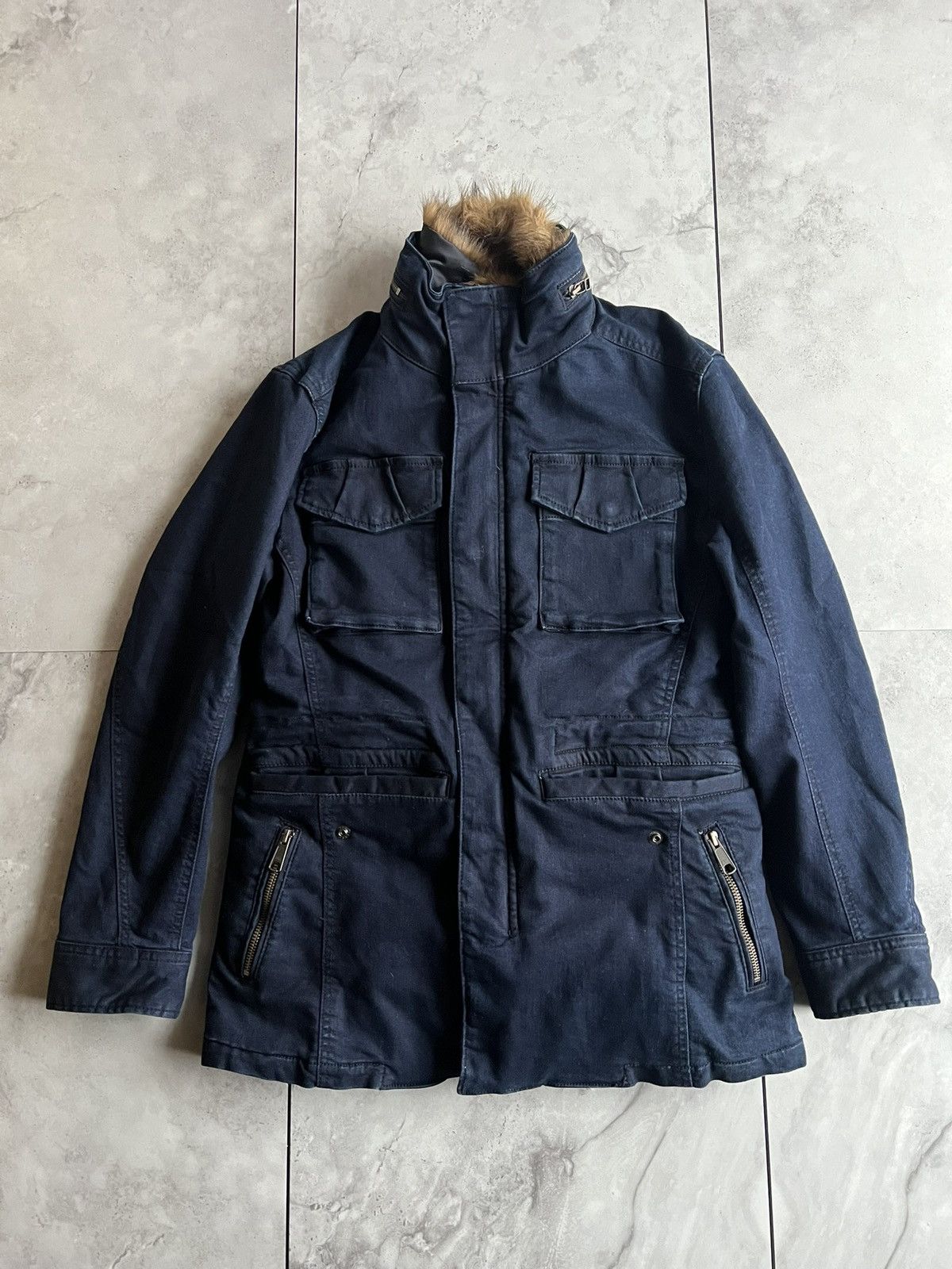 Japanese Brand Rattle Trap Worker Fur Lined Jacket Size US S / EU 44-46 / 1 - 3 Thumbnail