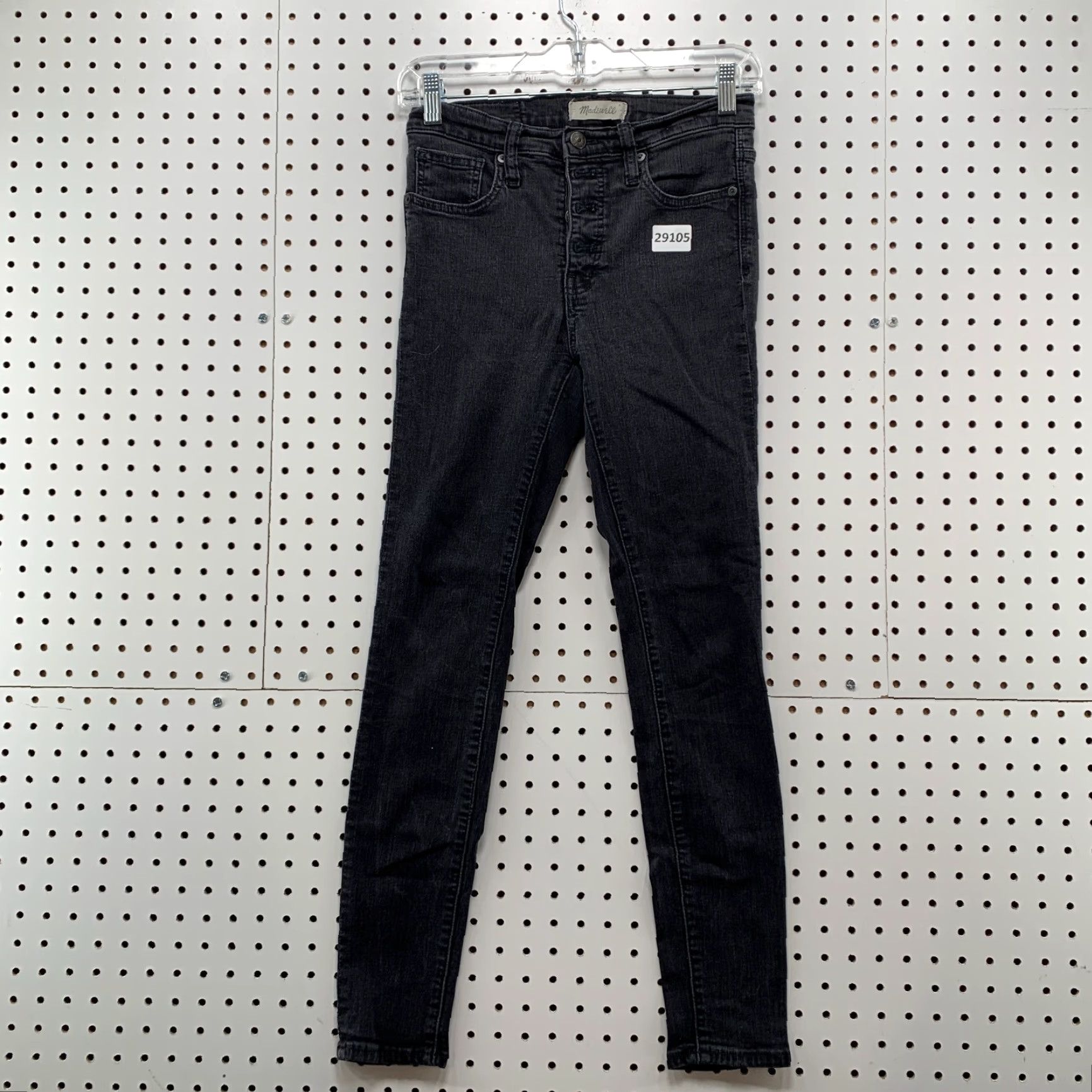 Madewell Madewell Mid Rise Skinny Jeans Womens Size 26 Black 26x27 Slim Denim Jeans Womens Size 26" / US 2 / IT 38 - 2 Thumbnail