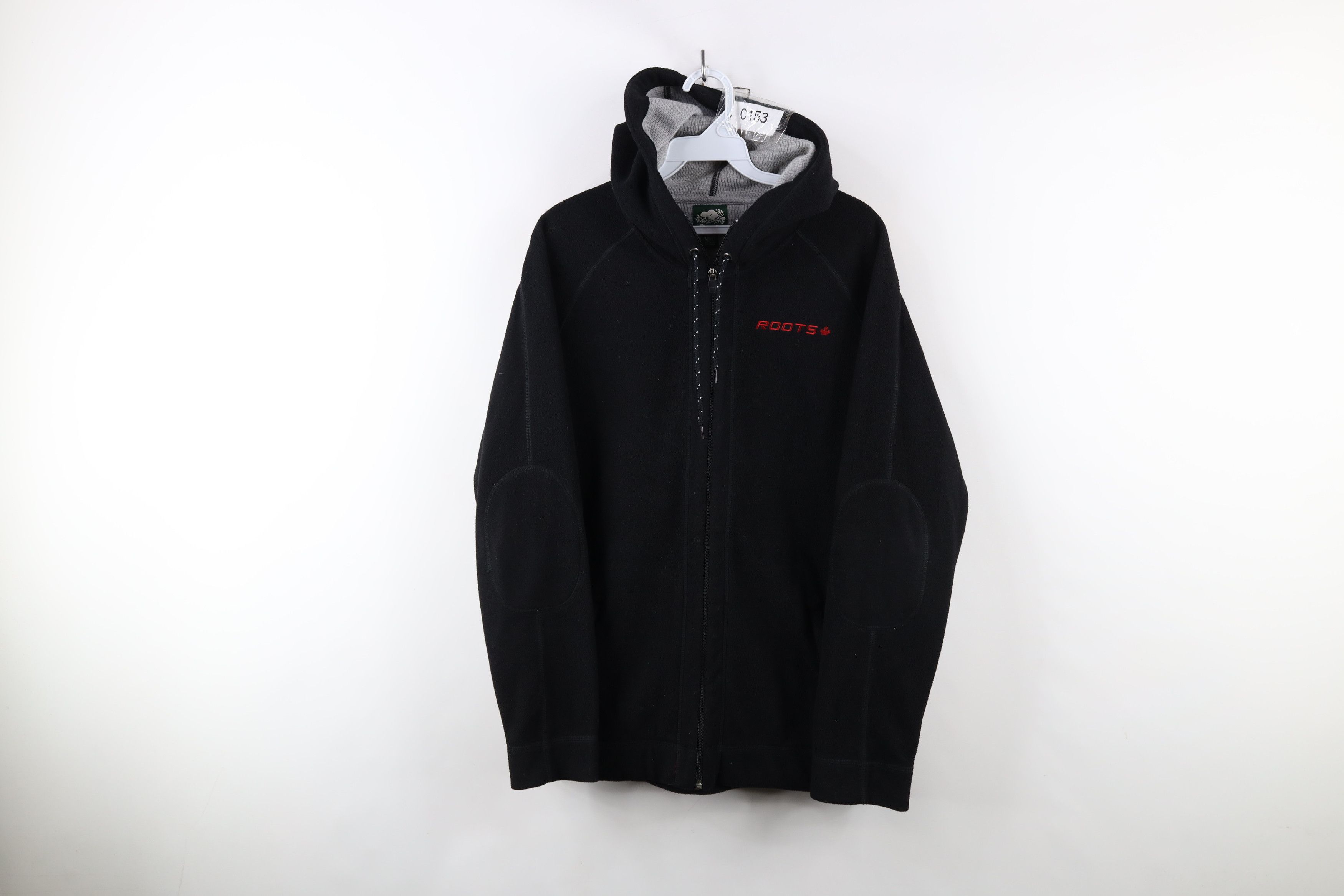 Vintage Vintage 90s Y2K Roots Canada Thermal Lined Fleece Hoodie Size XS / US 0-2 / IT 36-38 - 1 Thumbnail