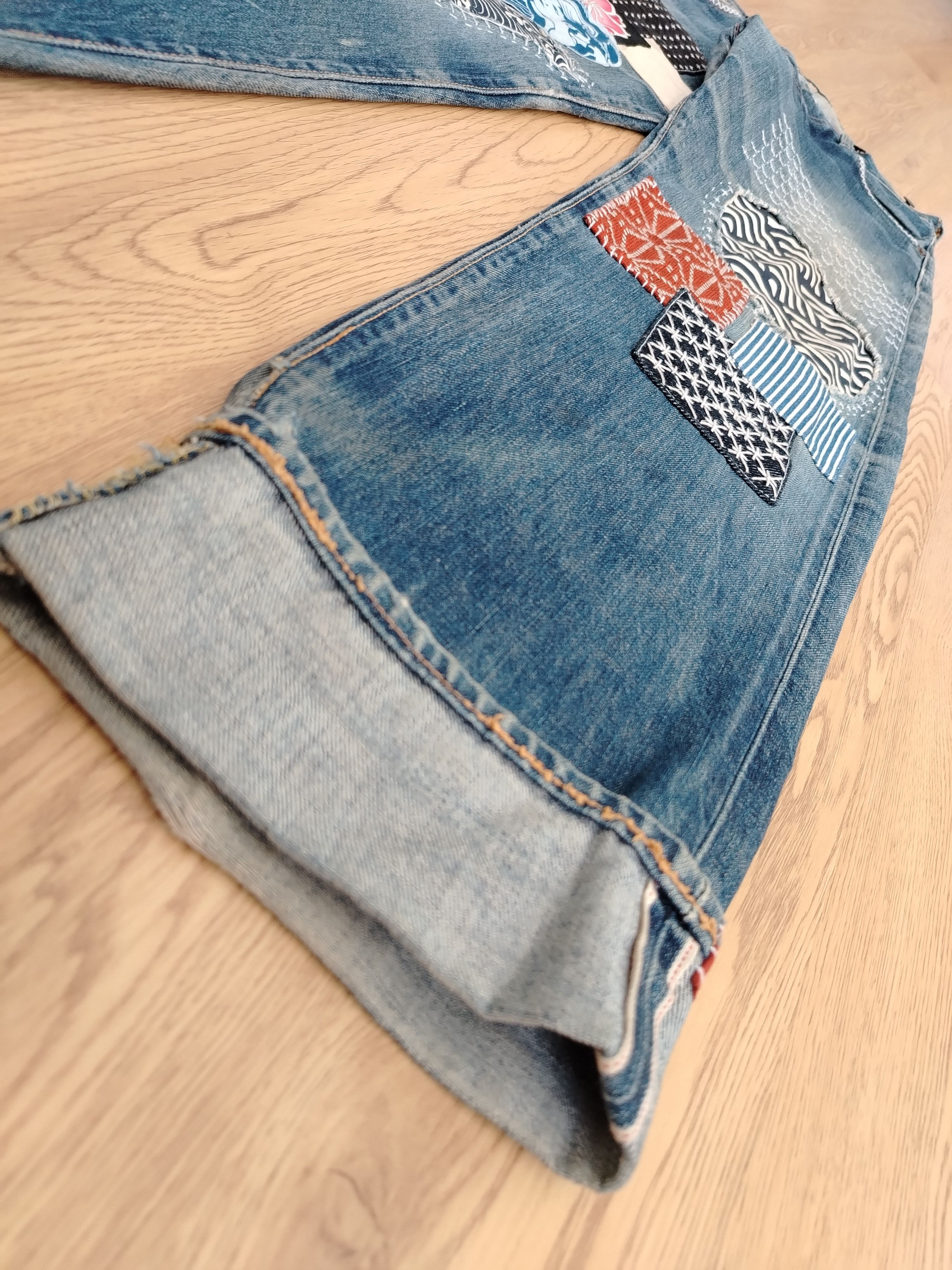 Evisu Evisu Jeans Vintage (Evis) Boro Remaked Size US 31 - 5 Thumbnail