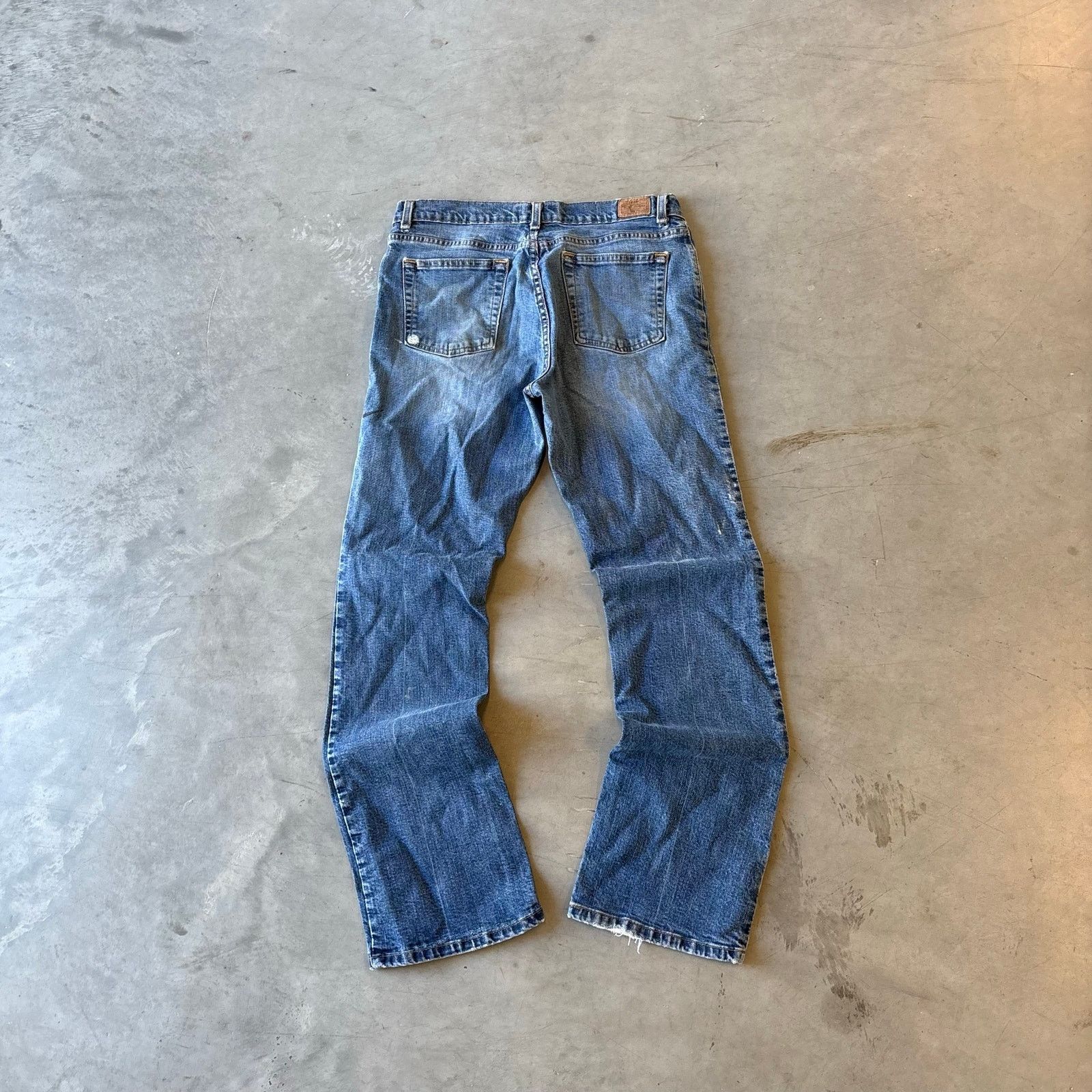 Vintage y2k faded washed bootcut distressed jeans Size US 30 / EU 46 - 3 Thumbnail