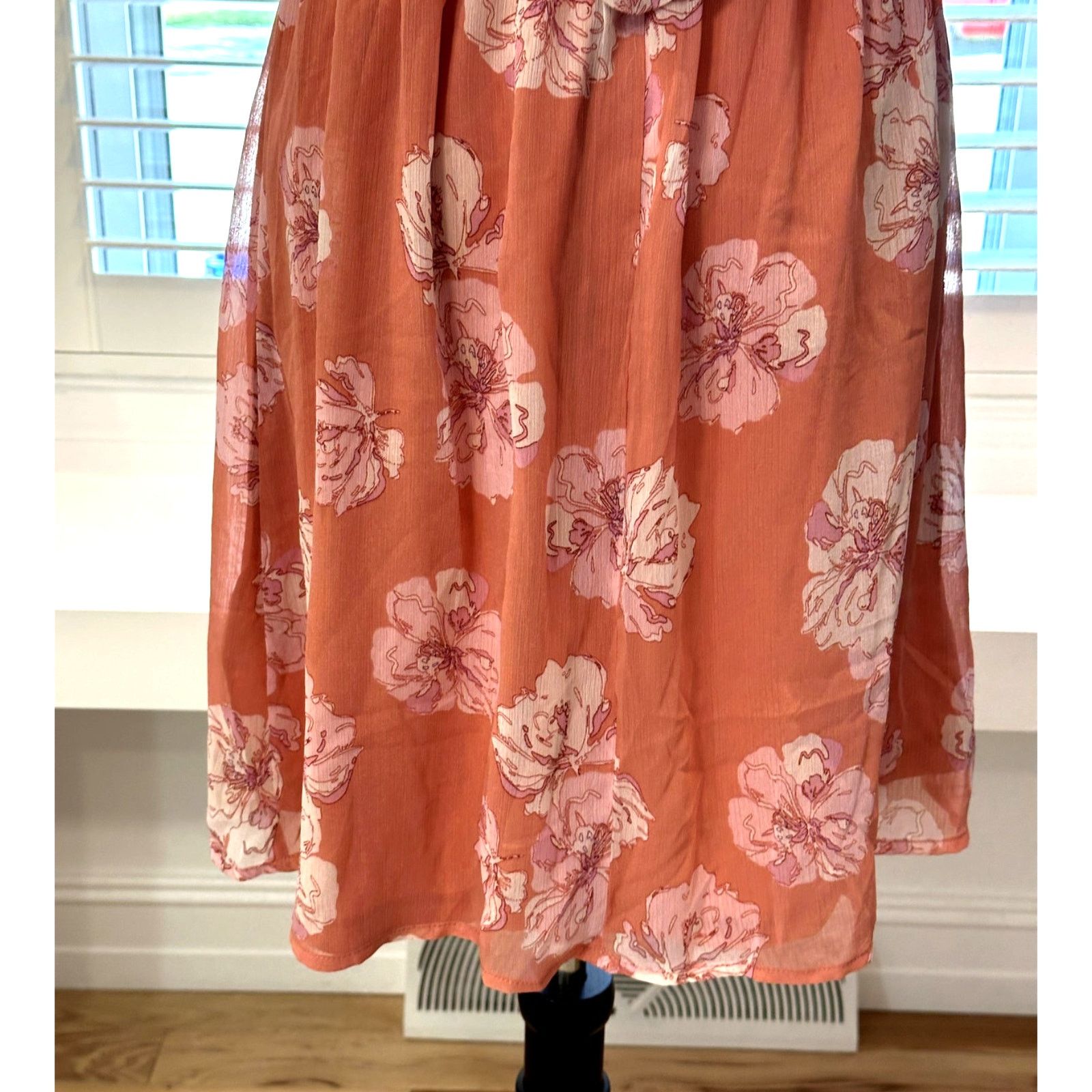 Other Collective Concepts Pink Floral Open Back Mini Dress M NWOT Size M / US 6-8 / IT 42-44 - 6 Thumbnail