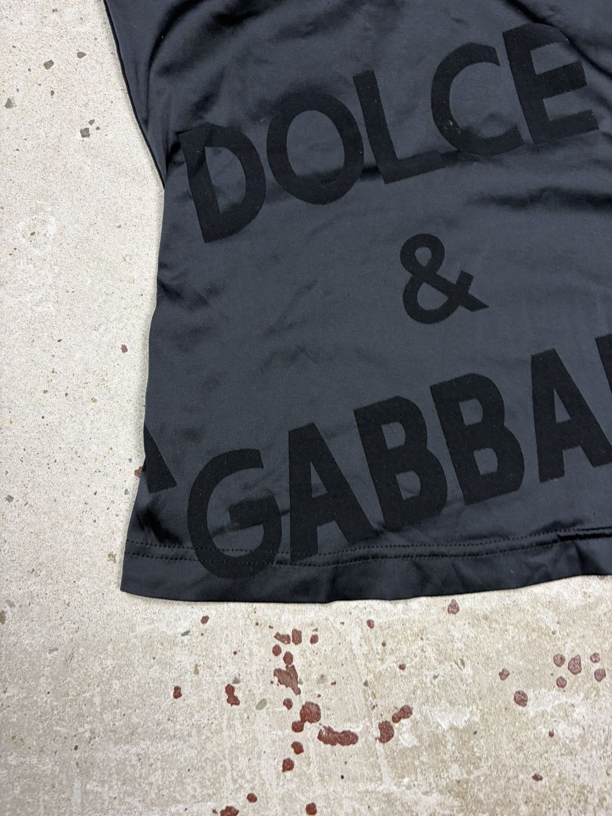 Dolce & Gabbana Vintage 2000s Dolce & Gabbana Black Spellout Logo Top Size S / US 4 / IT 40 - 3 Thumbnail