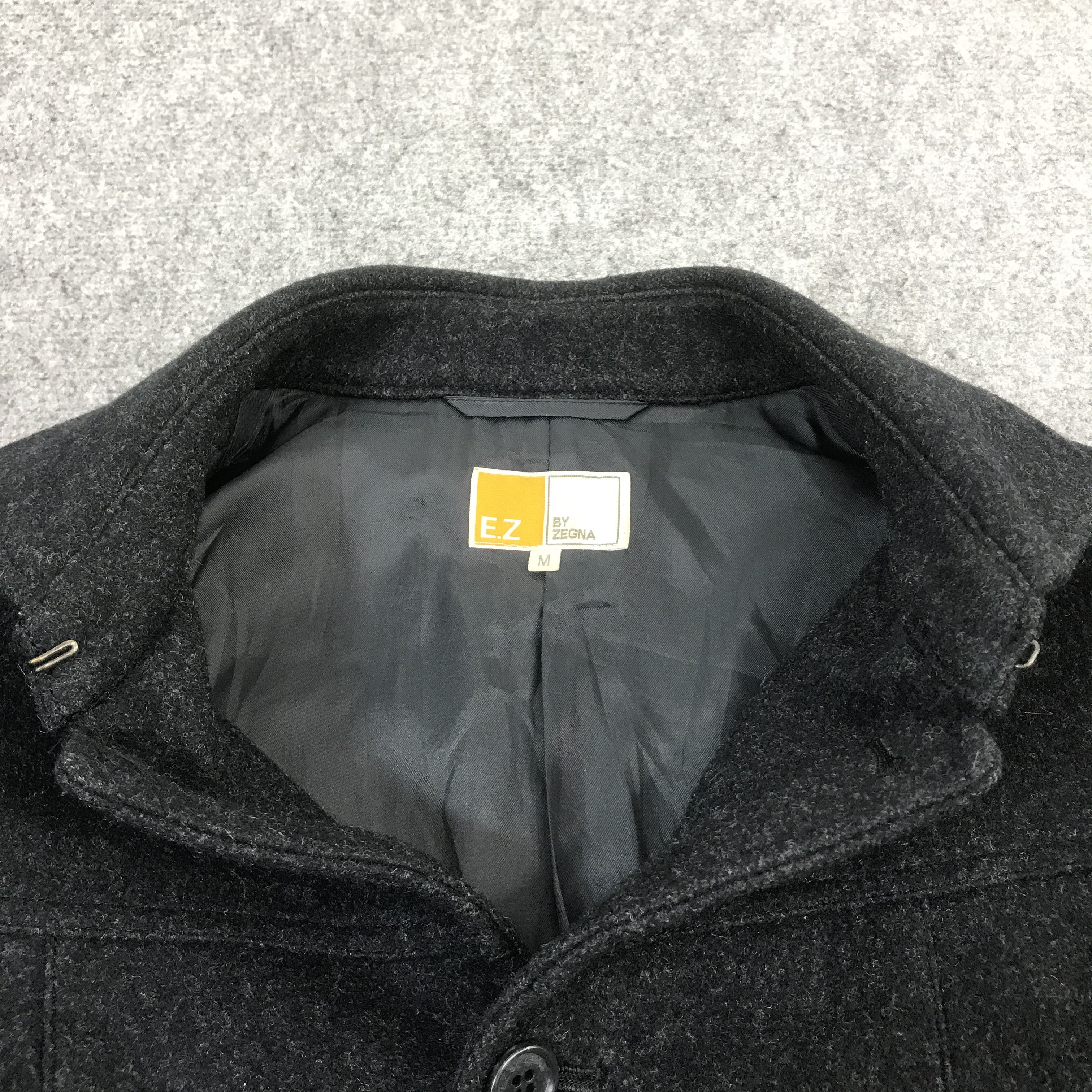 Z Zegna EZ ZEGNA JAPAN DESIGN WOOL BUTTON UP JACKET Size US M / EU 48-50 / 2 - 7 Thumbnail