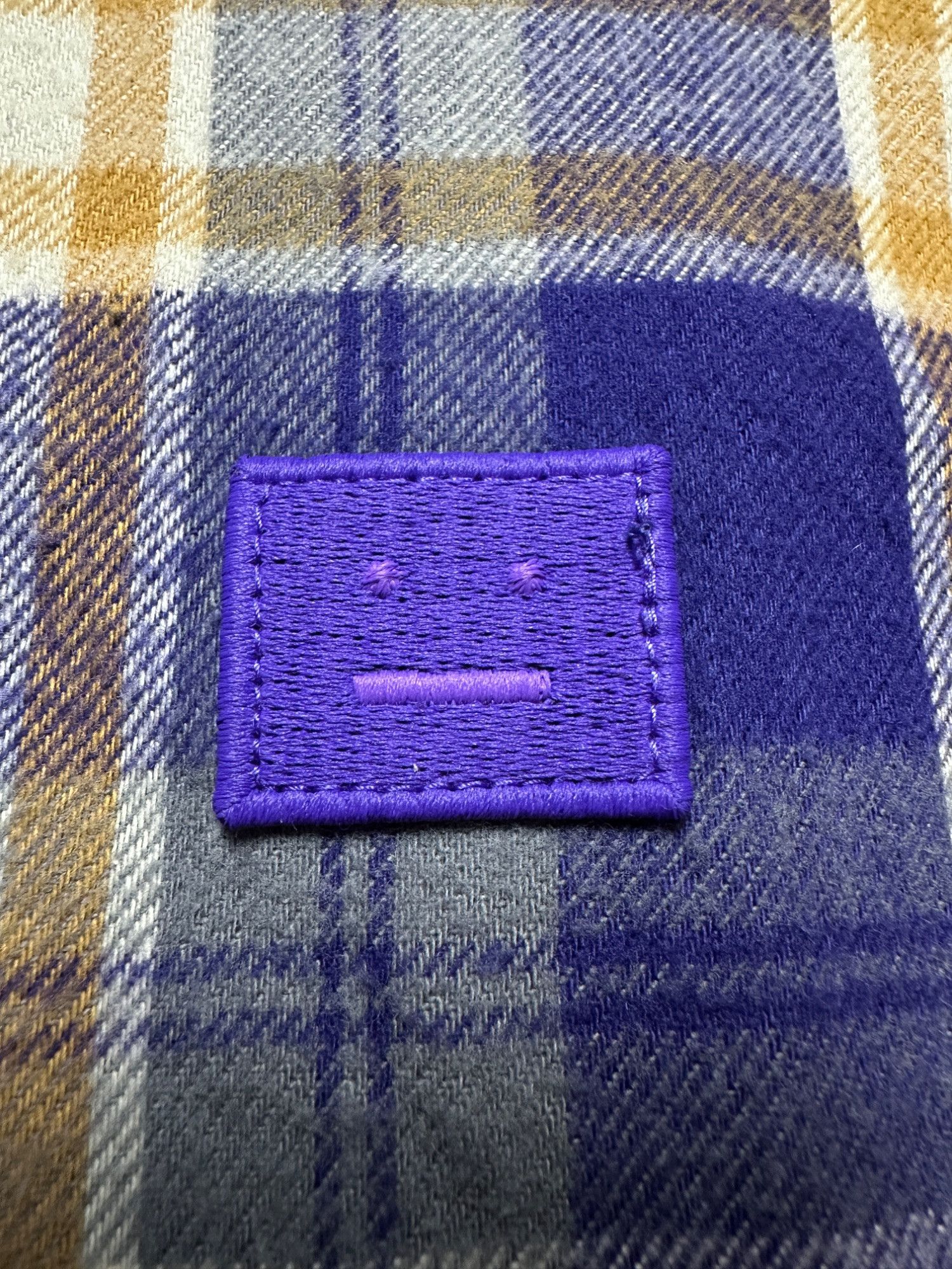 Acne Studios Acne Studios Checked Plaid Button-Up Embroidered Face Logo Size US S / EU 44-46 / 1 - 5 Thumbnail