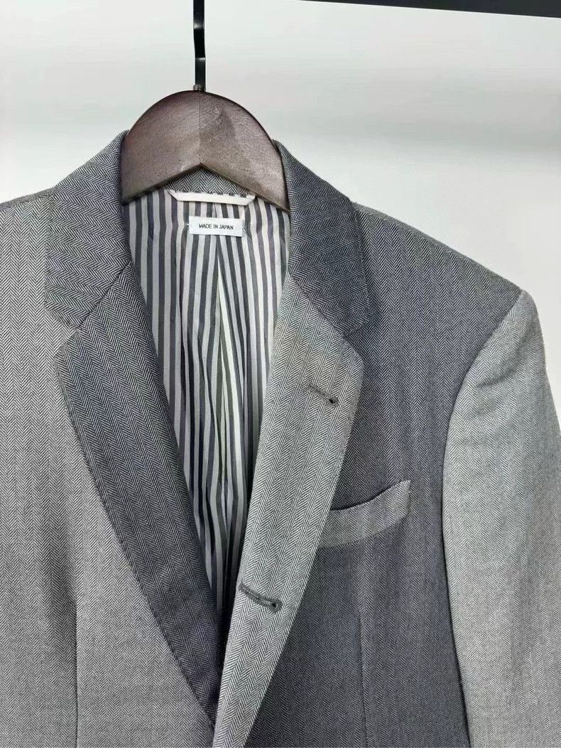 Thom Browne Thom Browne size0 Patchwork suit jacket Size 46S - 3 Thumbnail