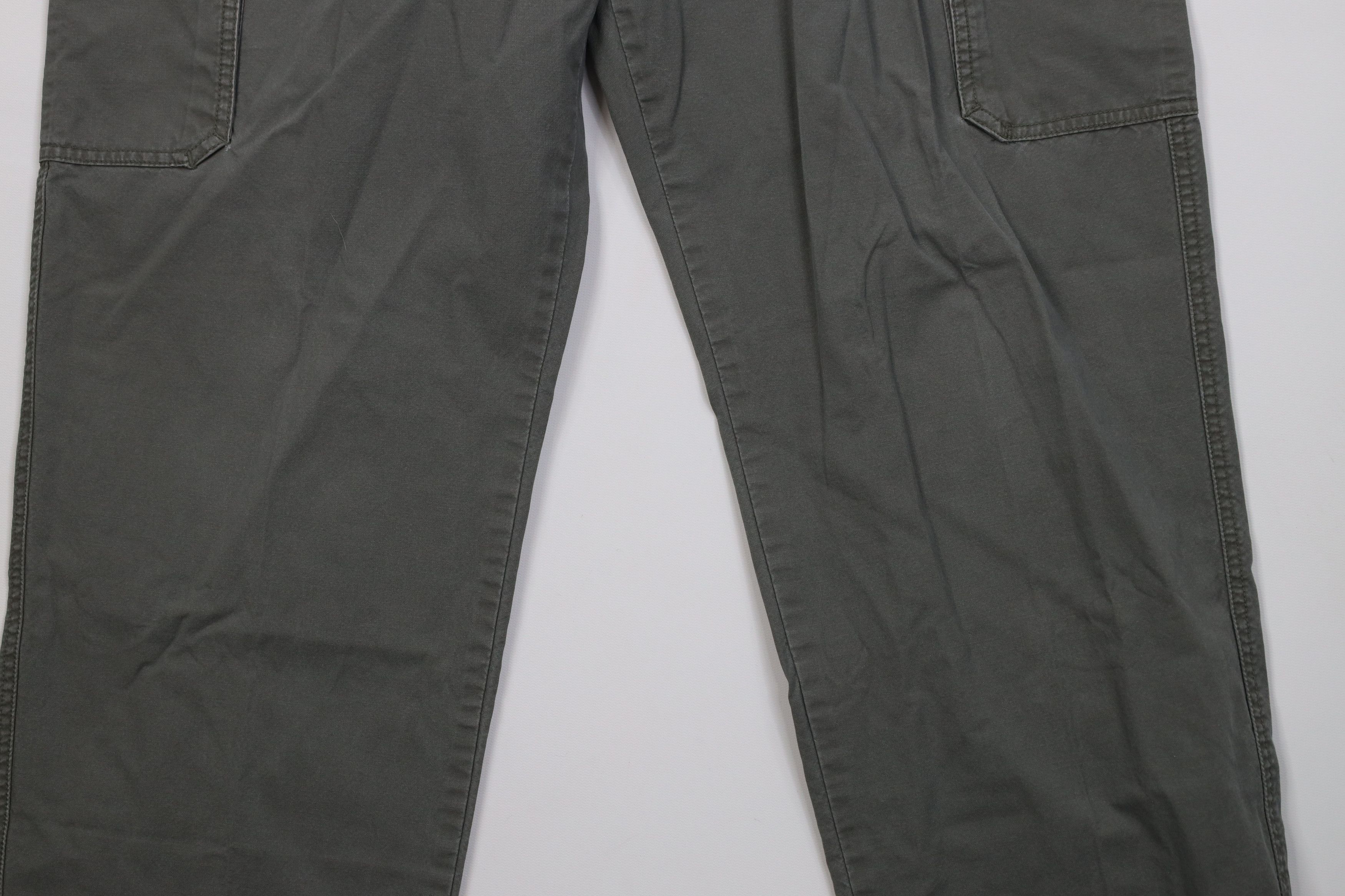Cabelas Vintage 90 Y2K Cabelas Wide Leg Cargo Pants Green Cotton Size US 36 / EU 52 - 3 Thumbnail