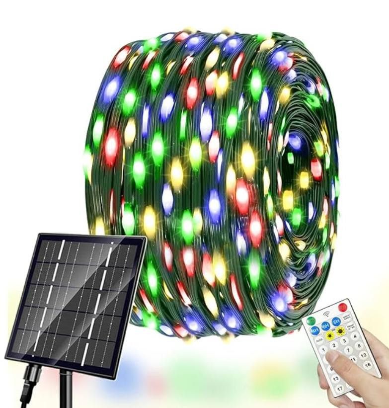 NBDN Nobrandedon Solar Lights, 72FT 600LED with Remote,19 Modes MULTICOLOR Size ONE SIZE - 1 Thumbnail