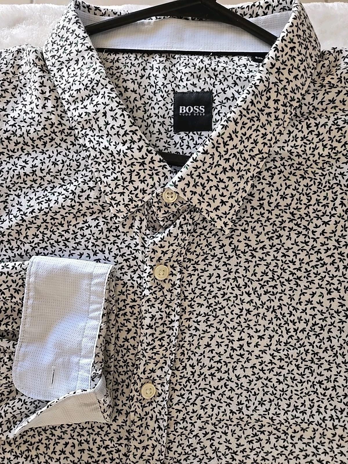 Hugo Boss BOSS Hugo Boss Men's 5XL Button Up Long Sleeve Shirt SOFT Size US XXL / EU 58 / 5 - 1 Thumbnail
