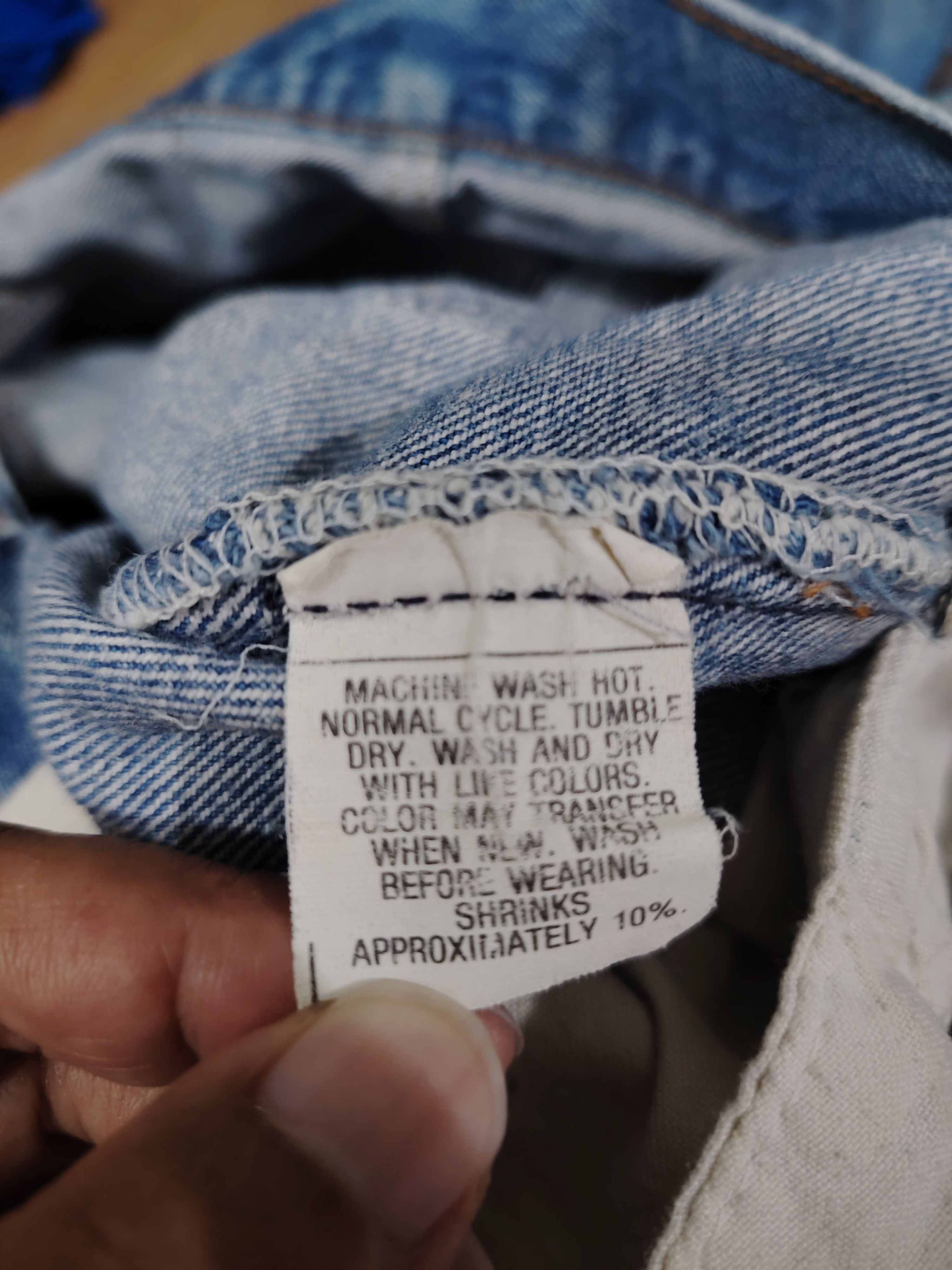Levi's Vintage 80s Levis 501 Patchwork Denim #kurtcobain Style Size US 32 / EU 48 - 18 Thumbnail