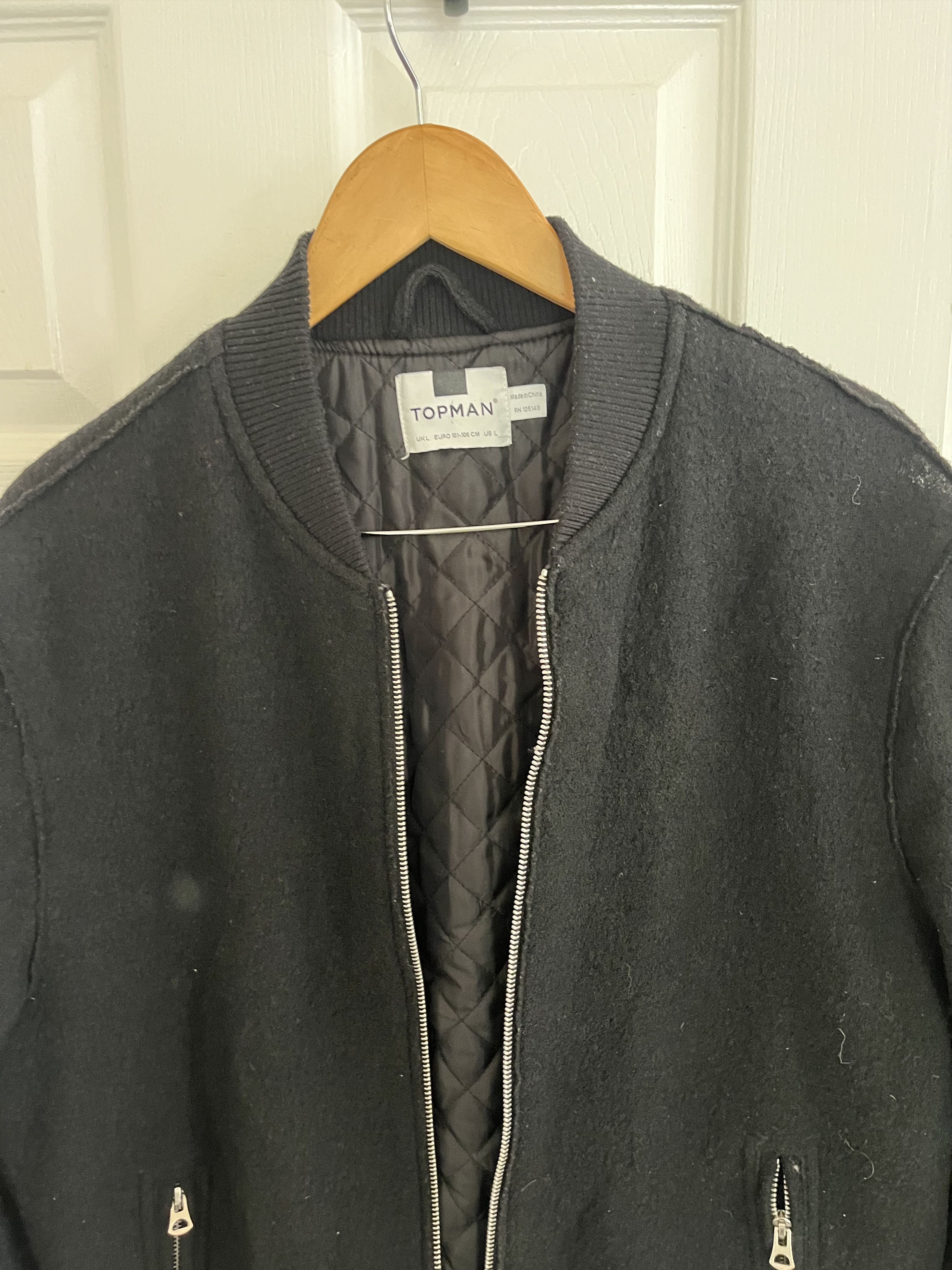 Topman wool blend bomber - fits like M/L Size US L / EU 52-54 / 3 - 3 Thumbnail