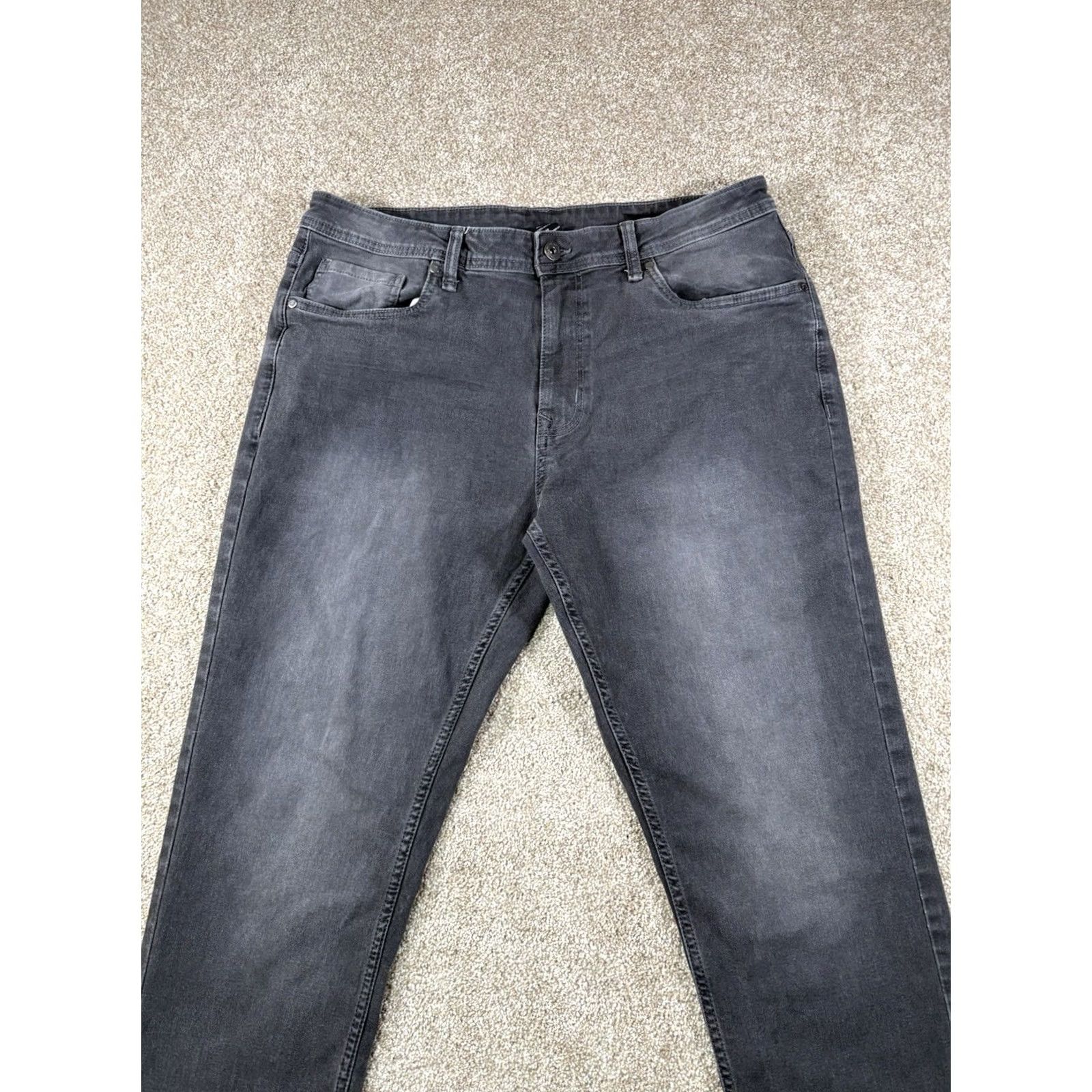 Vintage VINTAGE? The Perfect Jean NYC Athletic Fit Stretch Jeans 35x28 Dark Wash Jeans Men 35 Regular Blue Athletic Fit Stretch 5-Pocket Design Mens Size US 35 - 3 Thumbnail
