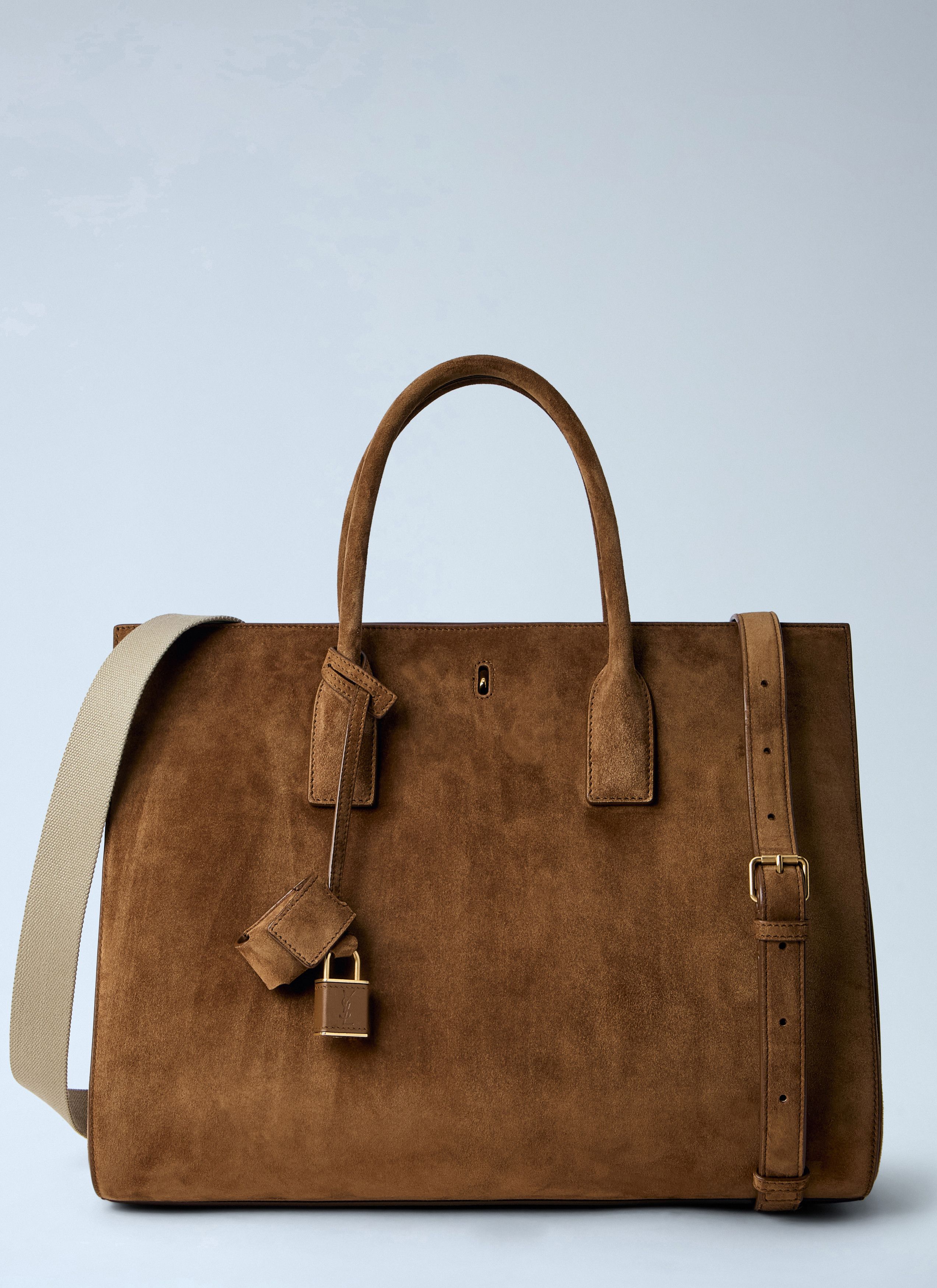 Saint Laurent Paris Sac De Jour Suede Handbag Size ONE SIZE - 1 Thumbnail