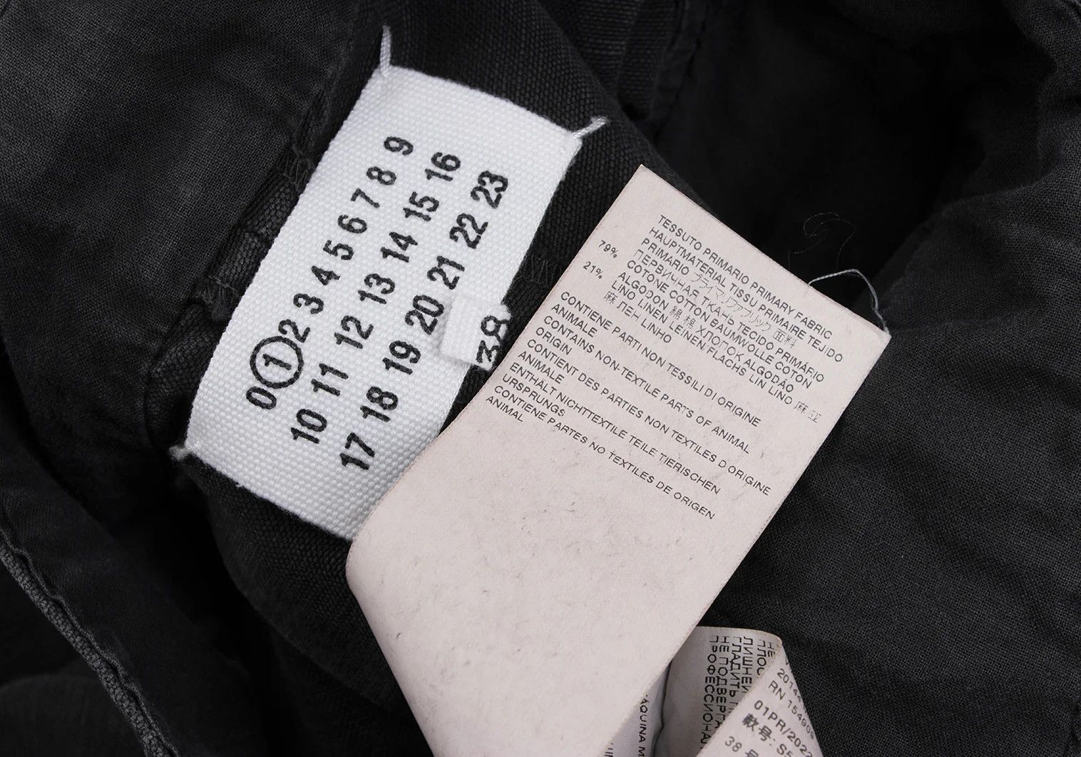 Maison Margiela Washed Cotton Linen Tuck Wide Pants Charcoal 38 Size US 38 / EU 54 - 16 Thumbnail