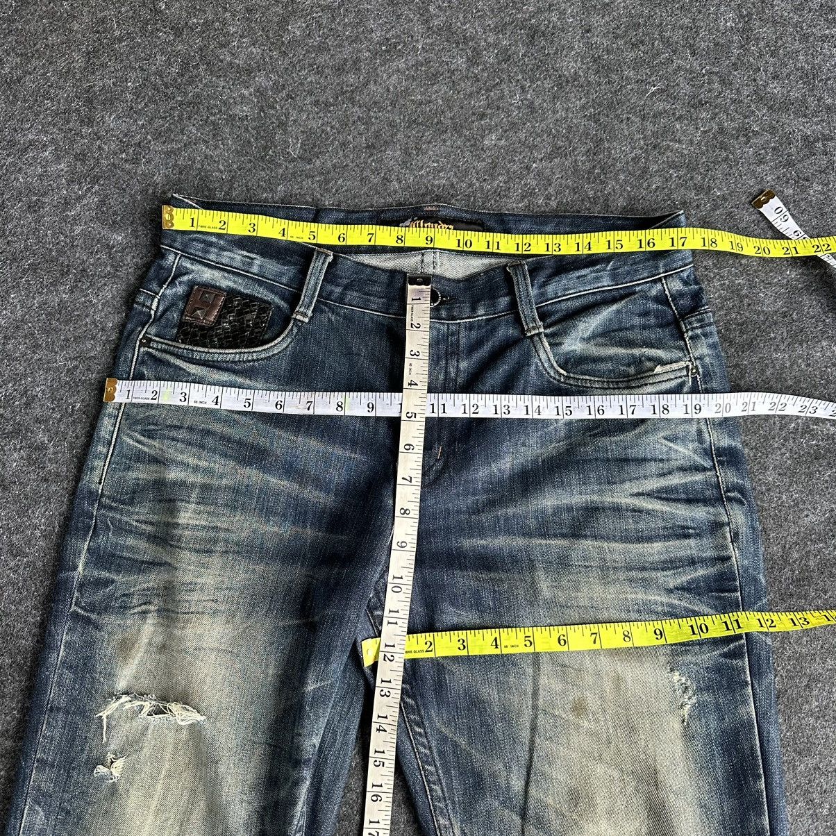 🔥 Cloud72 Big Embroidery Cross Logo Denim Waist 34 D584