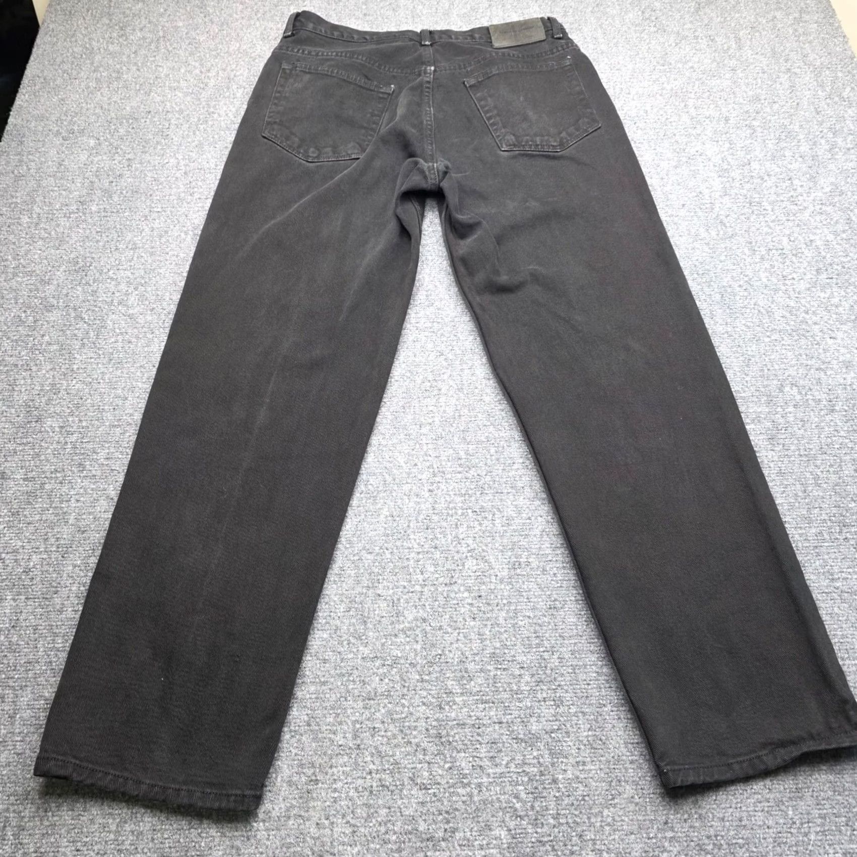 Vintage VINTAGE Calvin Klein Jeans Mens Black Denim Straight Faded Jeans 33x30 Made in Mexico Size US 33 - 7 Thumbnail