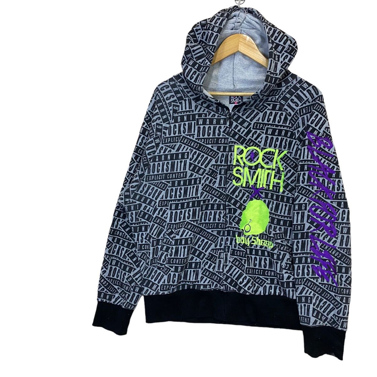 Japanese Brand × Le Grande Bleu (L.G.B.) Rock Smith x Baby Shoop Overprint Zipper Hoodie Size US M / EU 48-50 / 2 - 3 Thumbnail