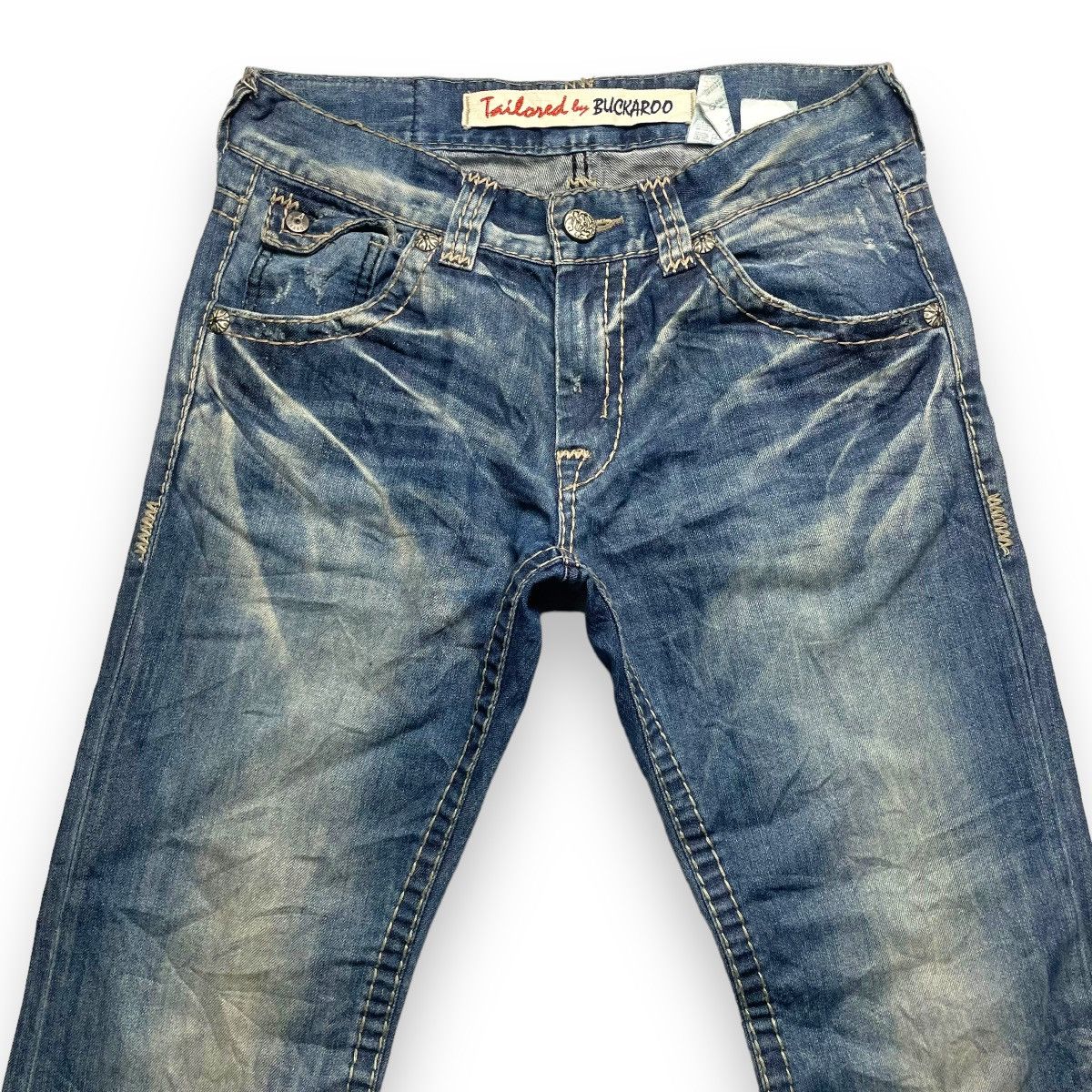If Six Was Nine VINTAGE BUCKAROO WASHED DENIM PANTS Size US 32 / EU 48 - 3 Thumbnail