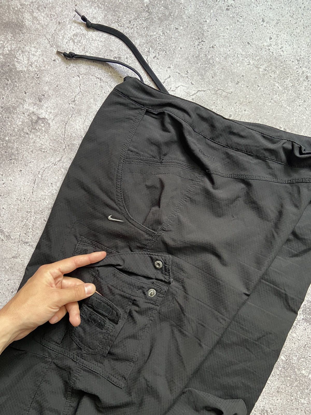 Other Vintage Y2K Nike Gorpcore Bondage Baggy Cargo Pants Size 32" / US 10 / IT 46 - 5 Thumbnail
