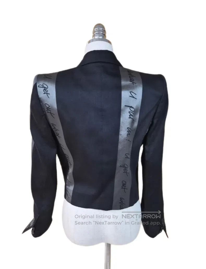 Vivienne Westwood Vivienne Westwood Letter-printed striped suit jacket Size XS / US 0-2 / IT 36-38 - 5 Thumbnail