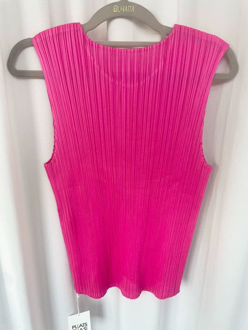 Issey Miyake issey miyake size:one size Pink vest Size XXS / US 00 / IT 34 - 2 Thumbnail