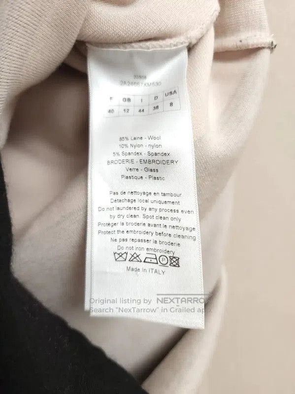 Dior Dior Color Block Long Sleeve Dress for Women . Size M / US 6-8 / IT 42-44 - 4 Thumbnail