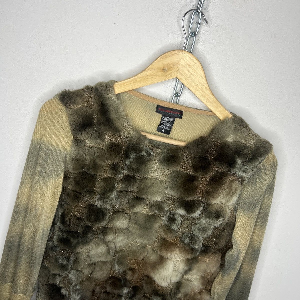 Custo Barcelona Women’s Custo Barcelona avant gard fur long sleeve Size M / US 6-8 / IT 42-44 - 4 Thumbnail