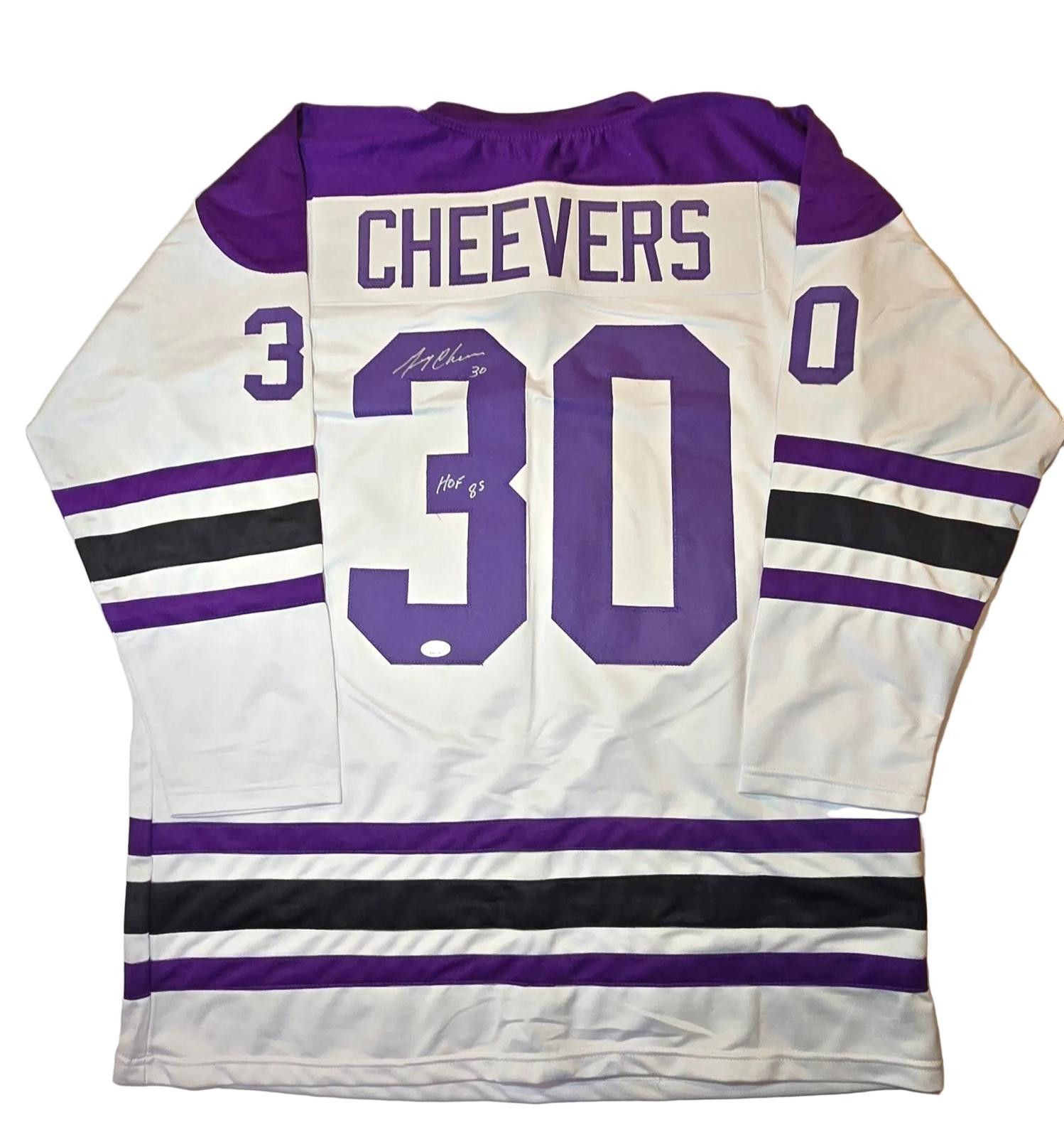 Other Gerry Cheevers Cleveland Crusaders Signed Hockey Jersey coa Size ONE SIZE - 2 Thumbnail