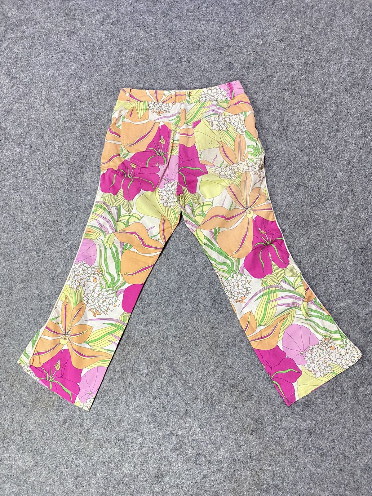 Kenzo Vintage Kenzo Jungle Floral Sweatpants Size 26" / US 2 / IT 38 - 7 Thumbnail