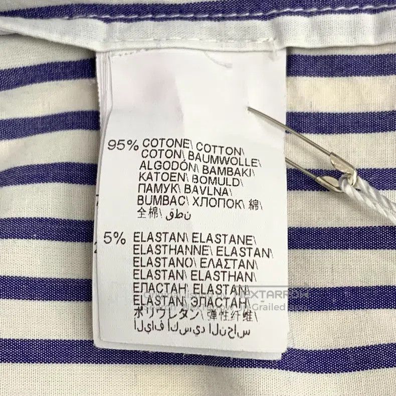 Brunello Cucinelli Brunello Cucinelli Blue striped cotton button-down single- Size M / US 6-8 / IT 42-44 - 6 Thumbnail