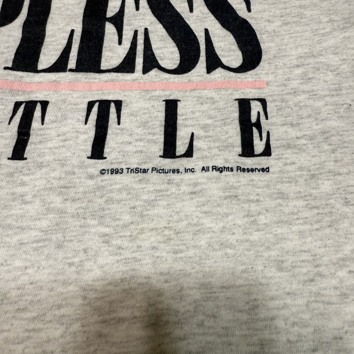 Vintage Vintage Sleepless In Seattle 1993 Grey Tshirt Size US XL / EU 56 / 4 - 11 Thumbnail