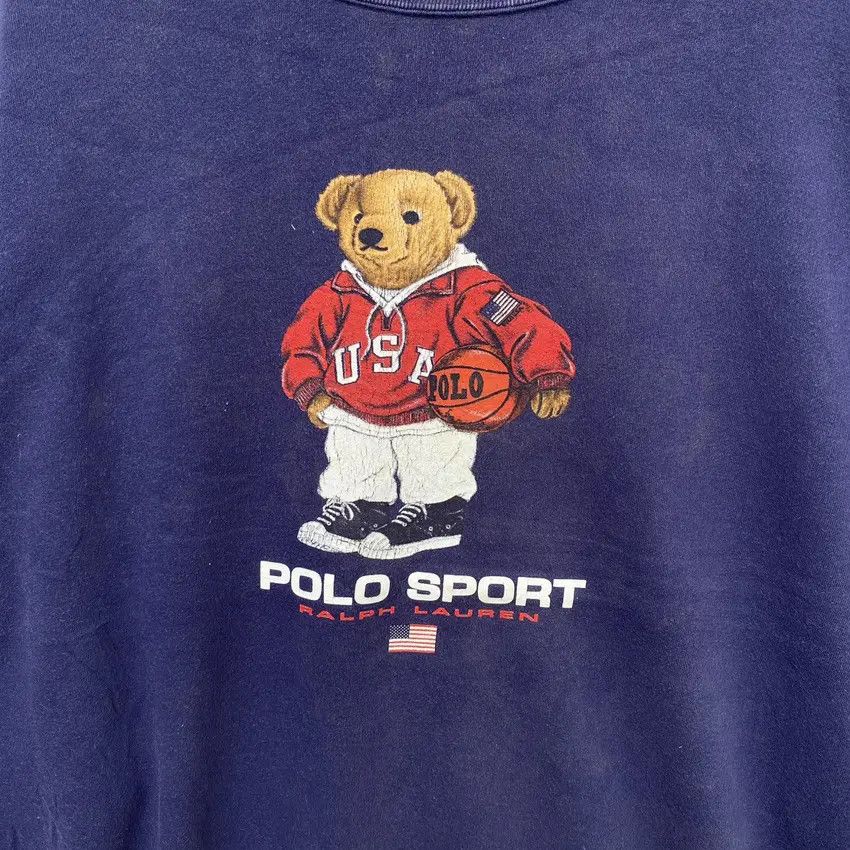 Polo Ralph Lauren Vintage Polo Sport Bear by Ralph Lauren Sweatshirt | XL Size US XL / EU 56 / 4 - 5 Thumbnail