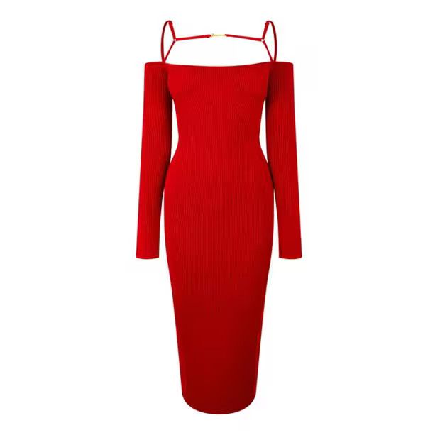 Jacquemus o1g2r1mq1024 Dress in Red Size S / US 4 / IT 40 - 1 Thumbnail