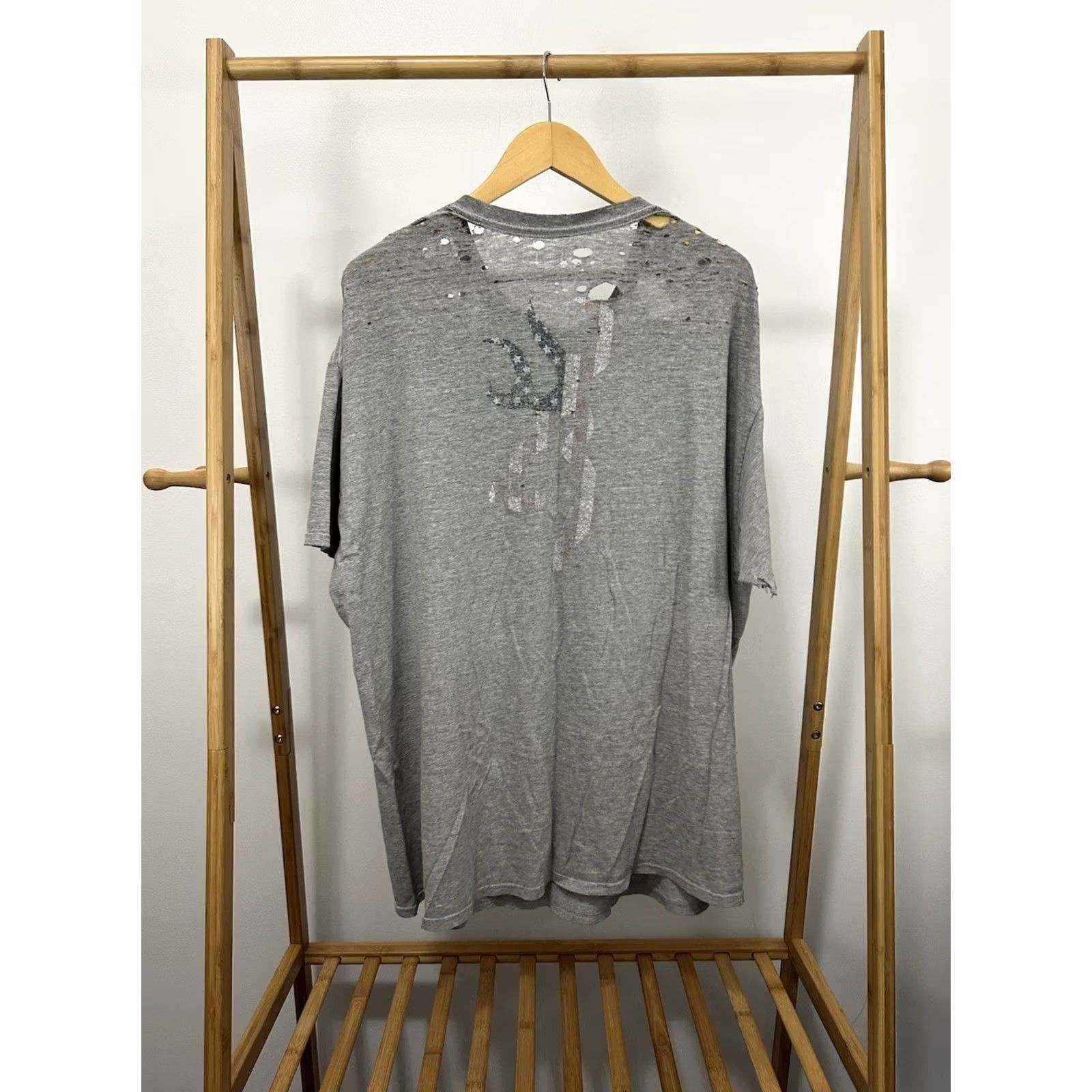 Vintage VTG Browning Work T-Shirt 2XL Gray Mens Short Sleeve Distressed Grunge Hole Worn Casual Shirt Size US XXL / EU 58 / 5 - 2 Thumbnail