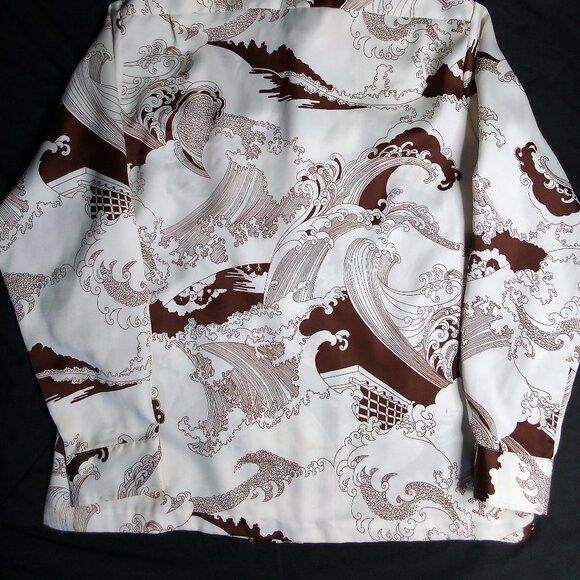 Tori Richard Vintage Tori Richard The Wave Japanese Polyester Disco Shirt Size US L / EU 52-54 / 3 - 6 Thumbnail