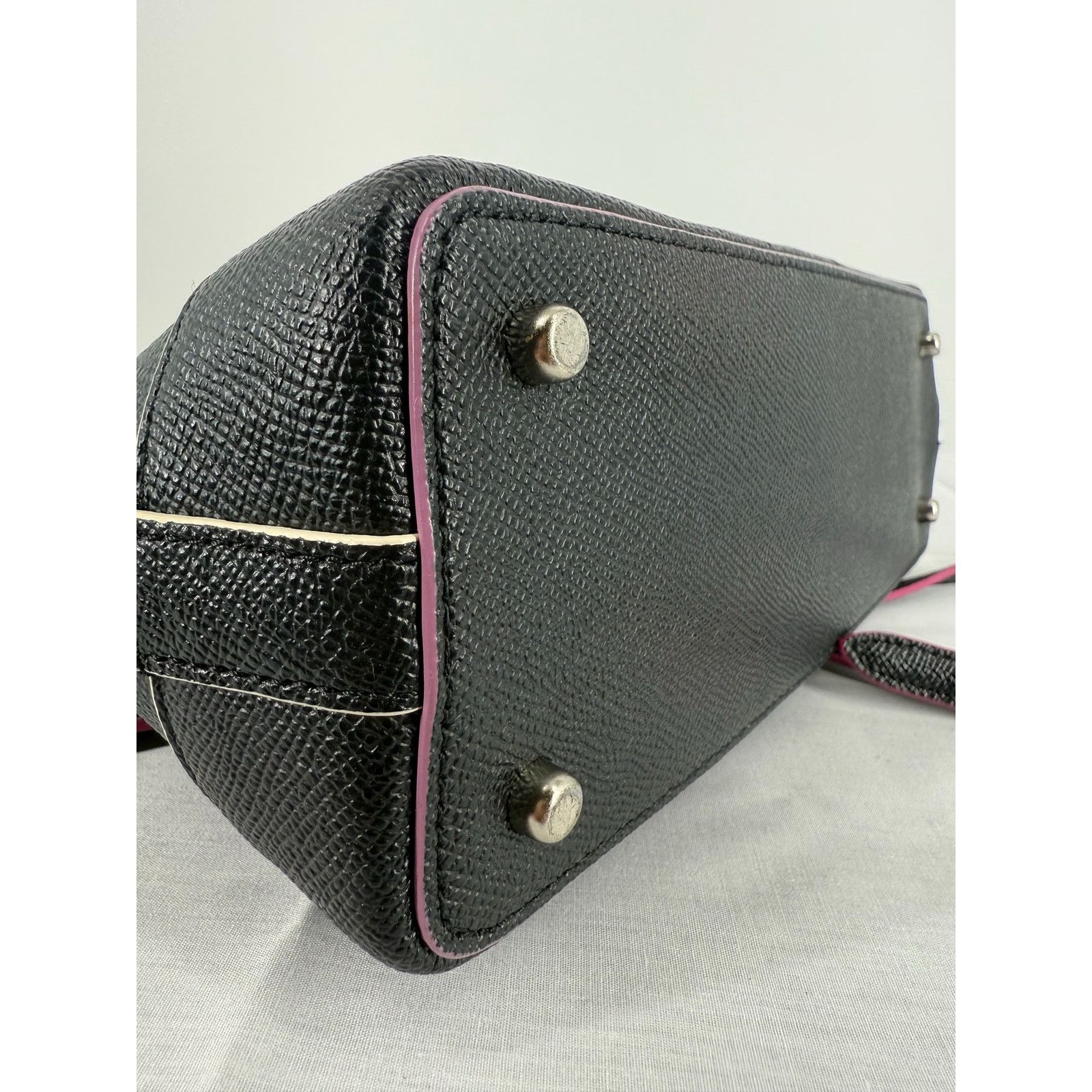 Coach Coach Mini Sierra Satchel F13310 Black Multi Edgepaint Size ONE SIZE - 13 Thumbnail
