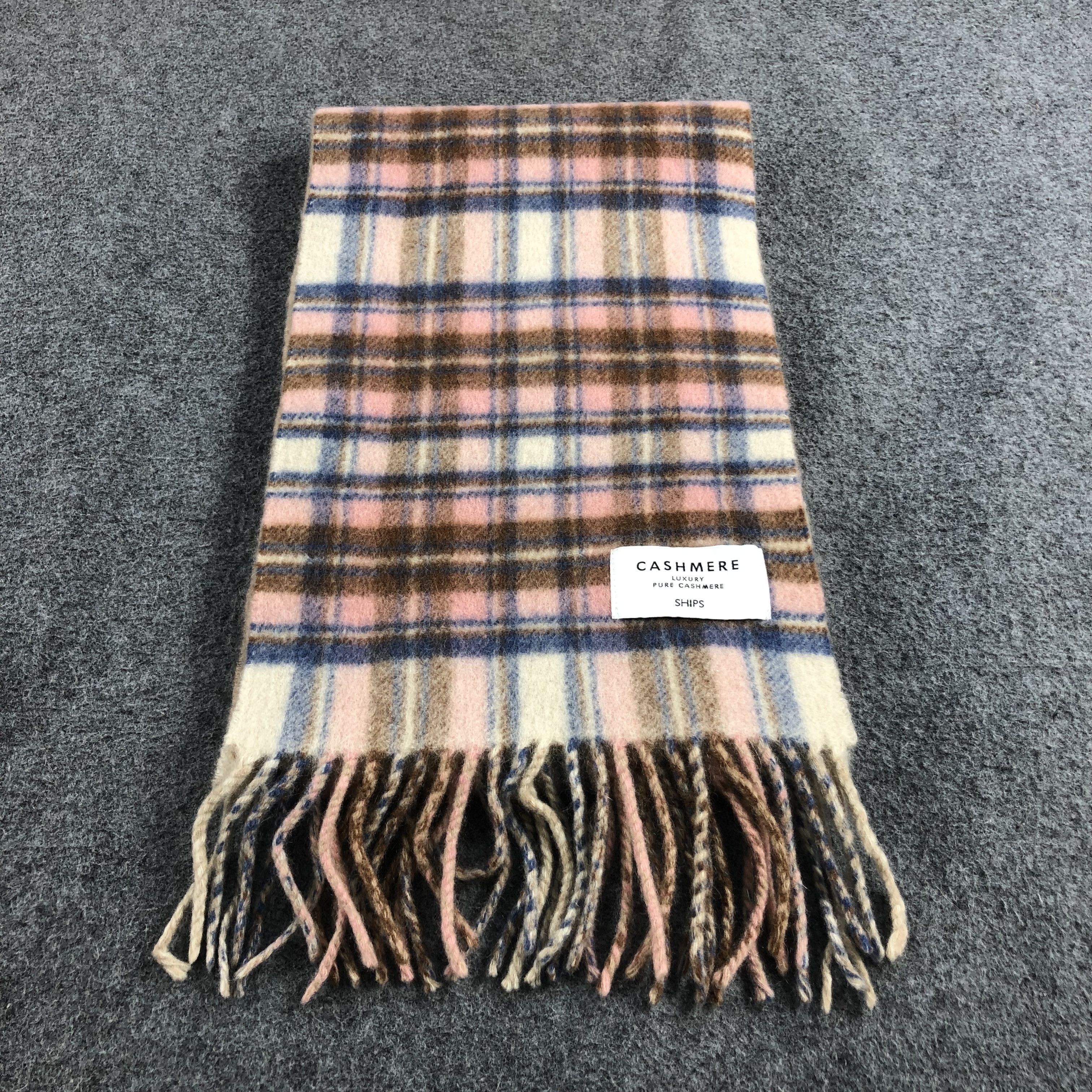SHIPS Ships Tartan Cashmere Scarf Muffler V667 Size ONE SIZE - 1 Thumbnail